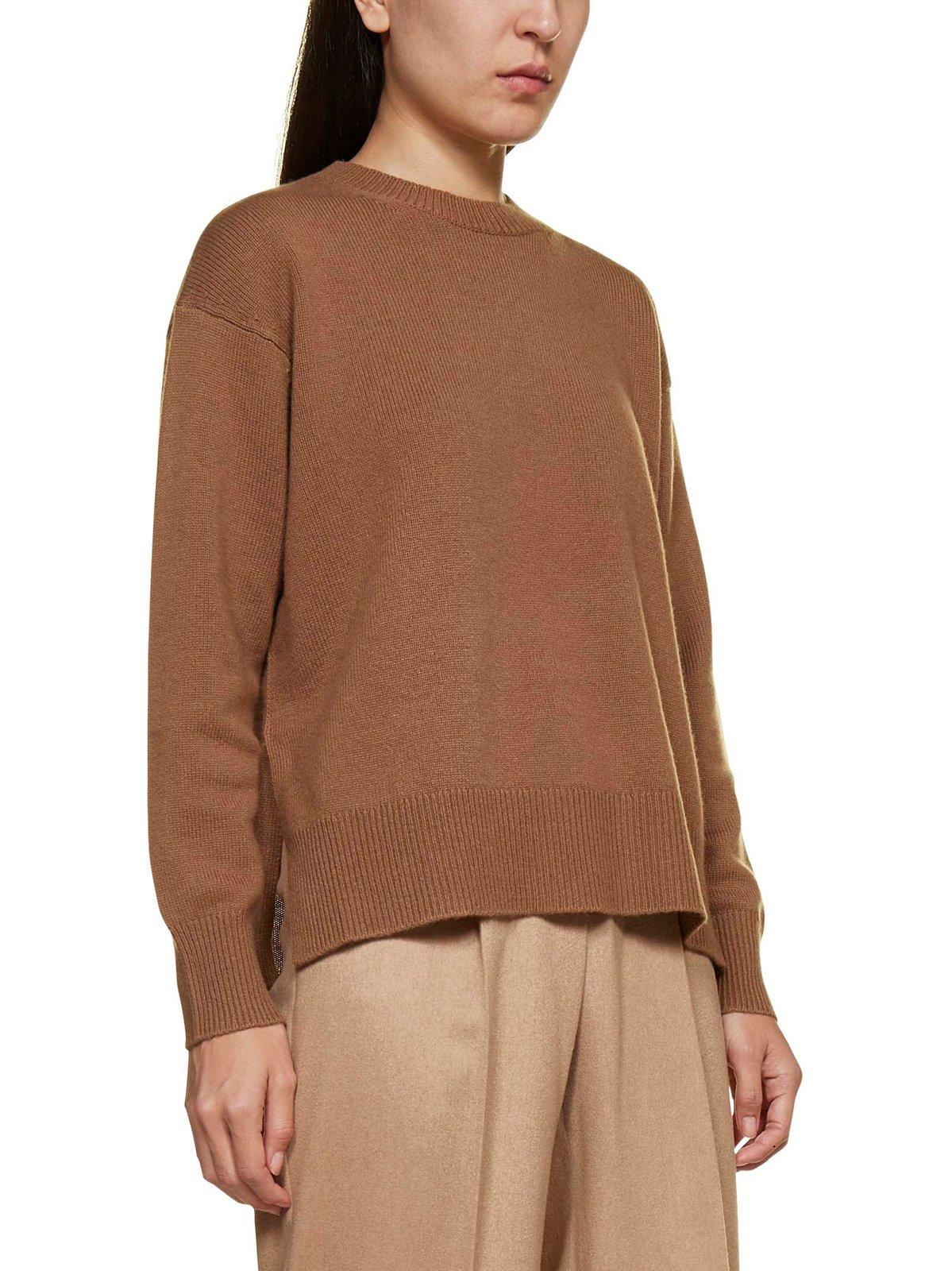 Shop 's Max Mara Crewneck Knit Jumper In Cammello