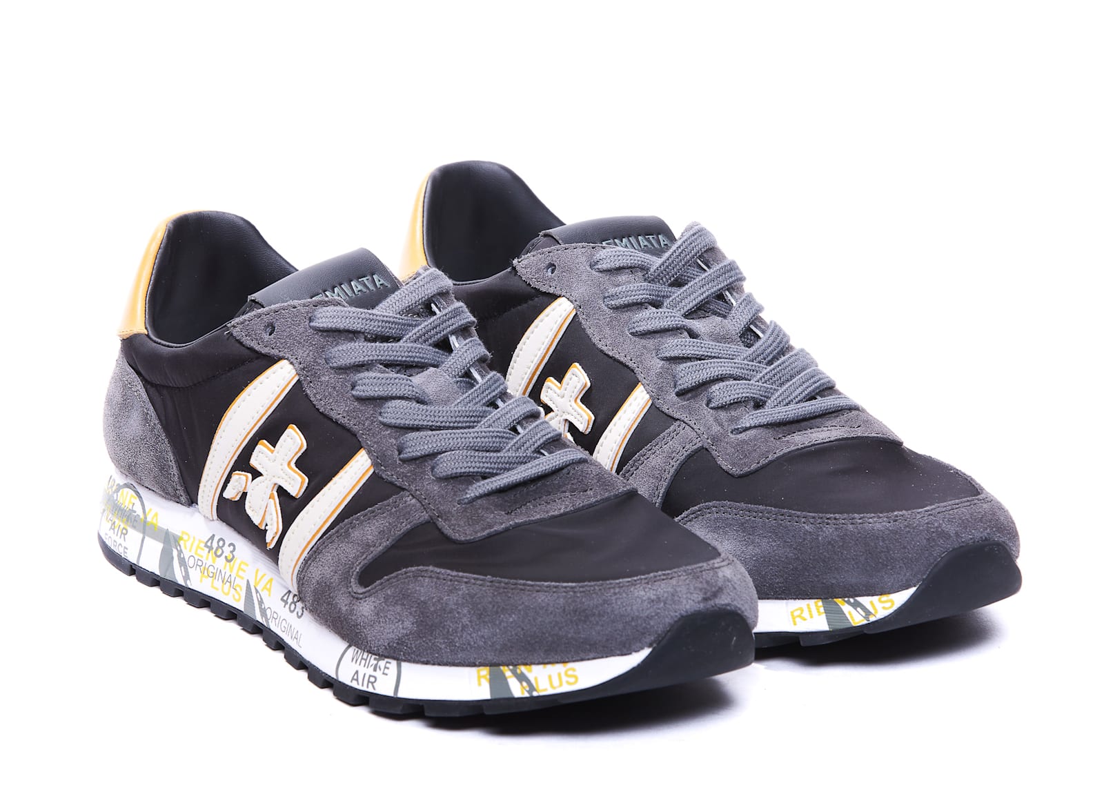 Shop Premiata Eric Sneakers In Grey