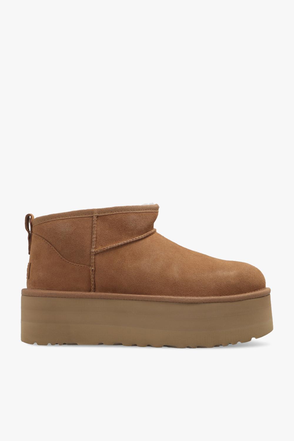 Ugg Classic Ultra Mini 1135092-che Womens 5 Chestnut Suede Platform Boot Gbnc453 In Brown