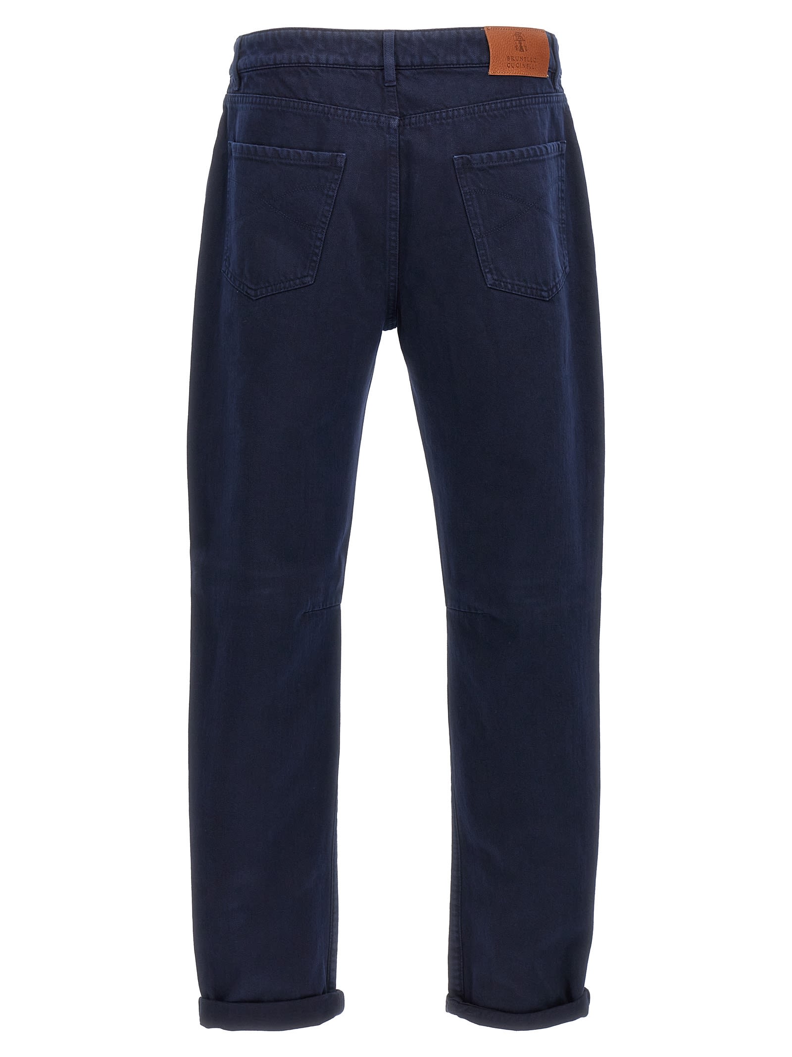 Shop Brunello Cucinelli Dyed Jeans In Blue