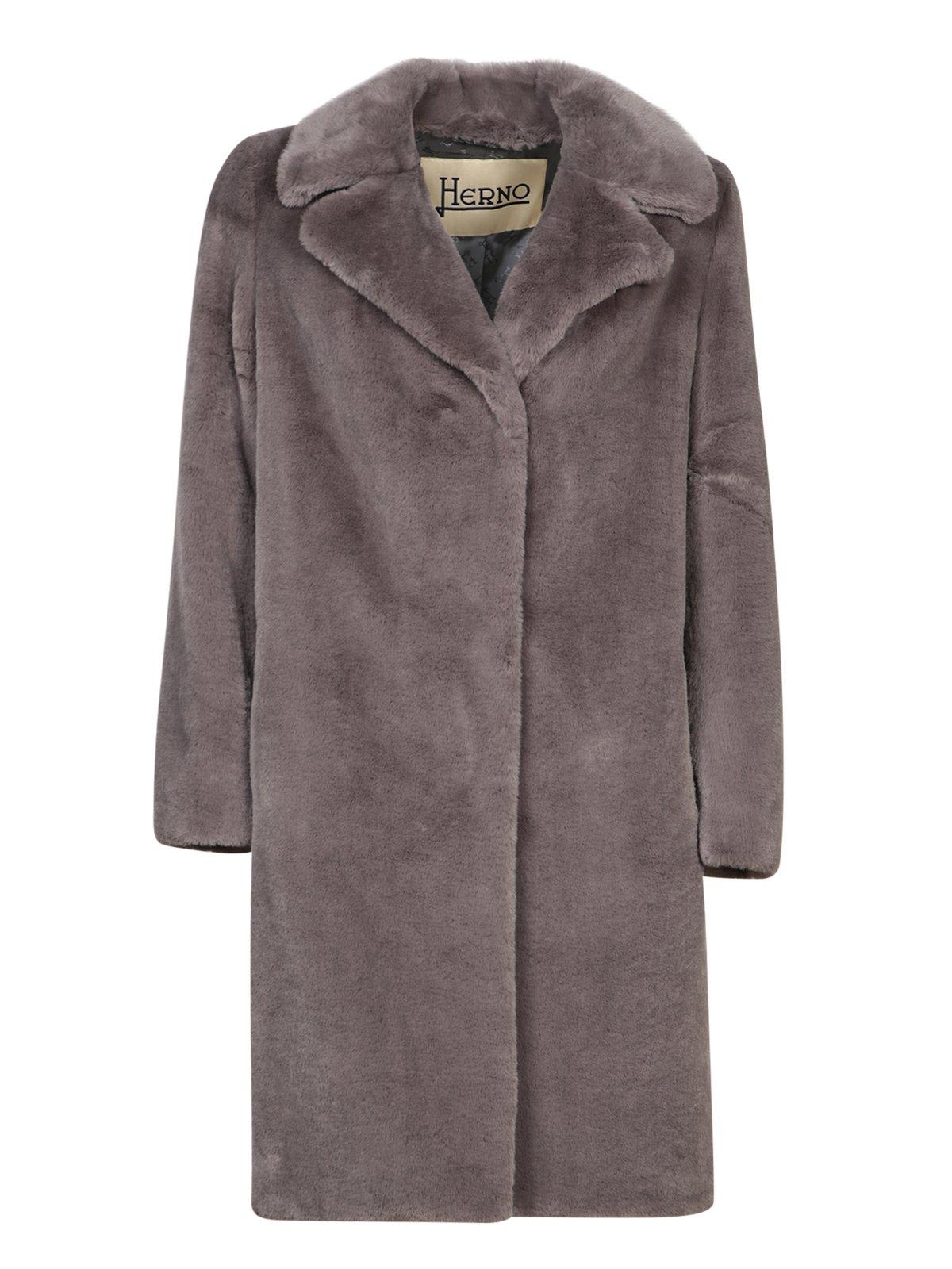 HERNO STRAIGHT HEM MID-LENGTH COAT 