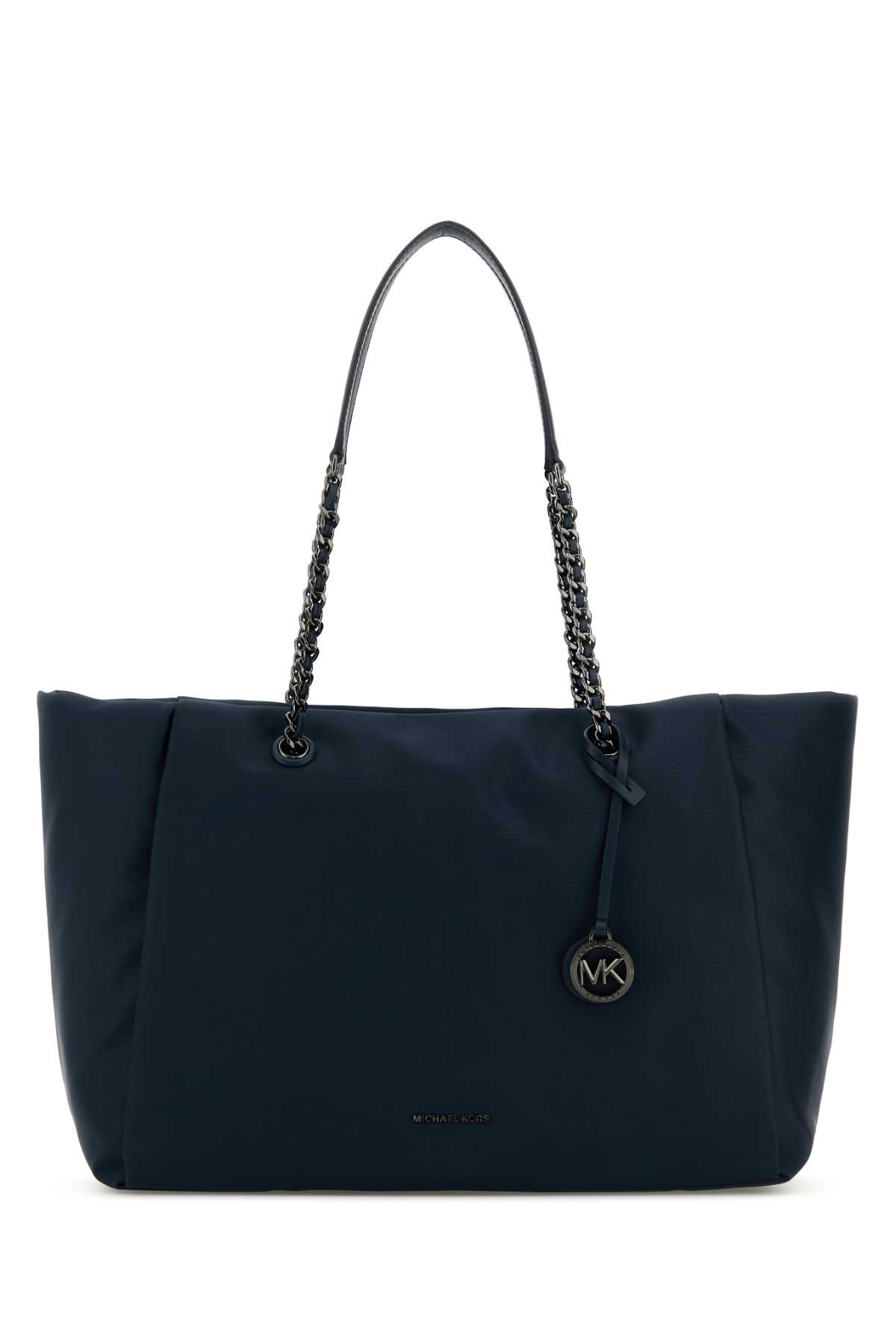 Navy Blue Nylon Large Georgia Shopping Bag