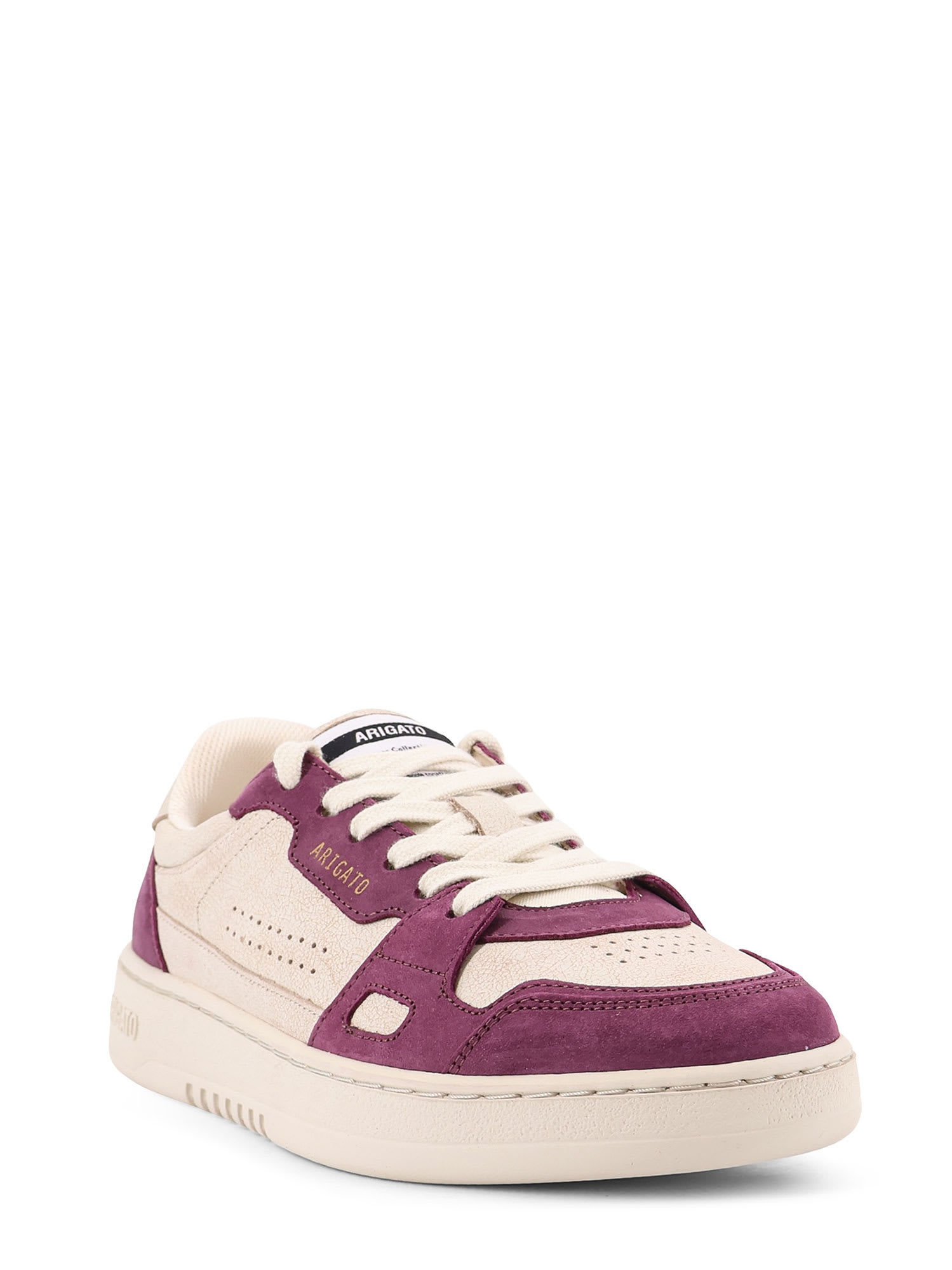Axel Arigato Dice Lo Low-top Suede And Leather Sneakers In Purple