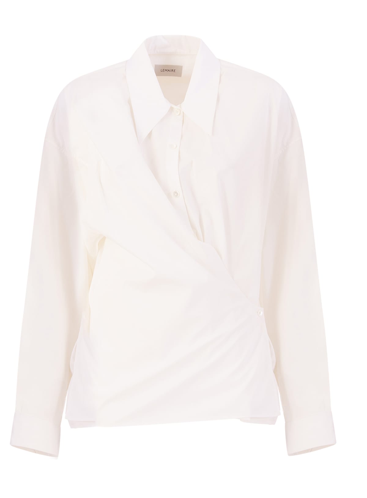 Lemaire Wrap-front Long-sleeve Shirt