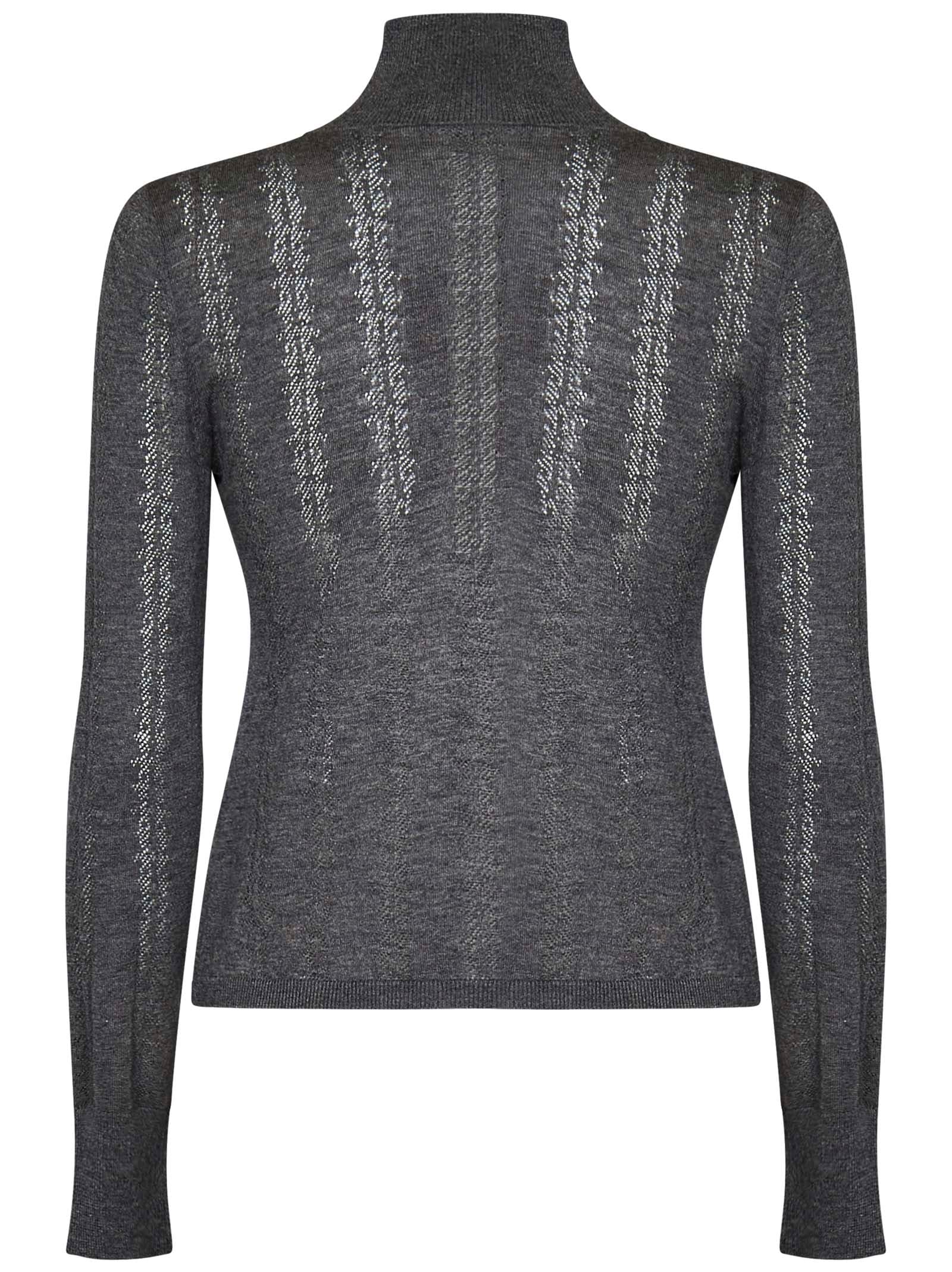 Shop Max Mara Maxmara Studio Zenica Sweater In Grey