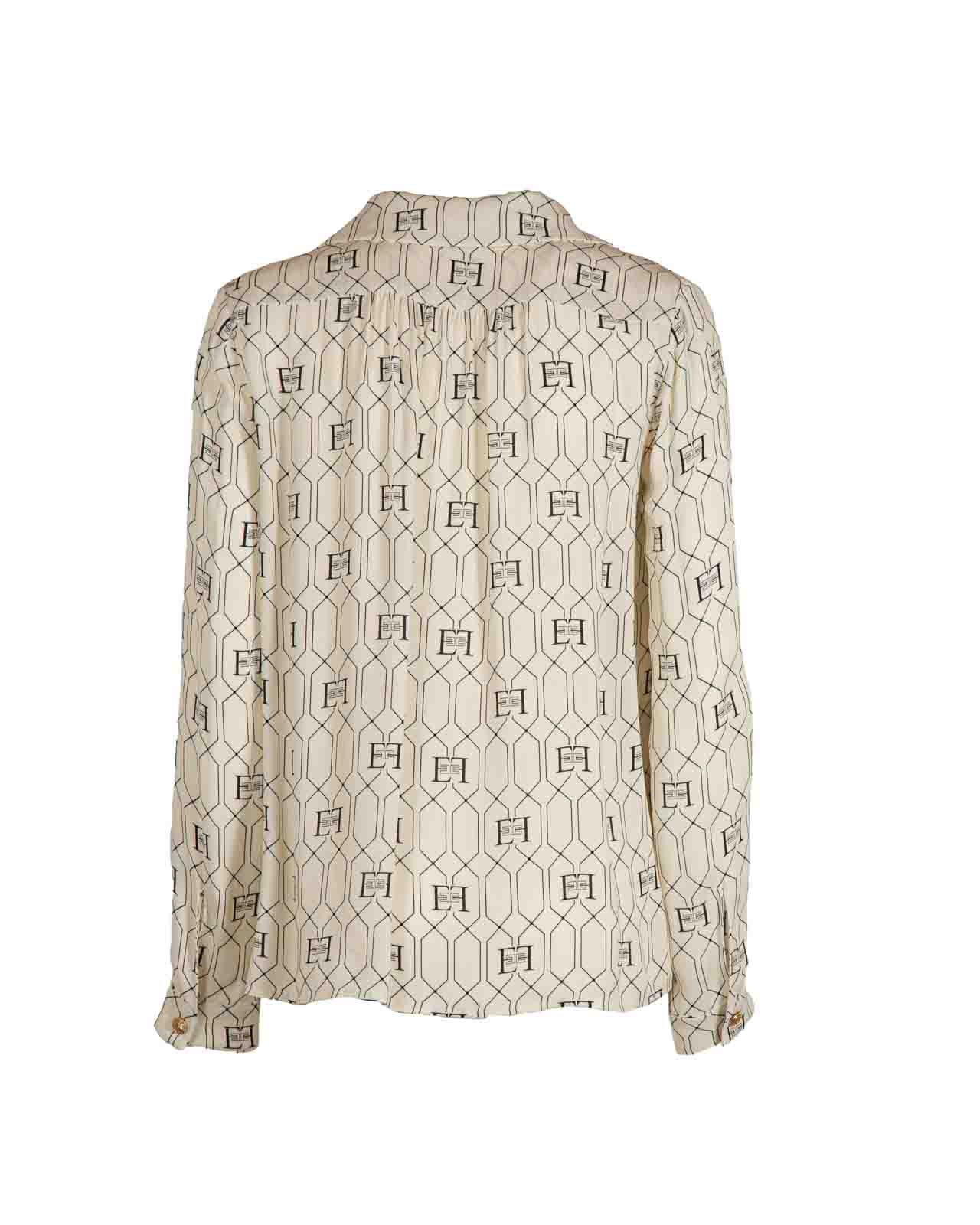 Elisabetta Franchi monogram-jacquard Knit Top - Neutrals