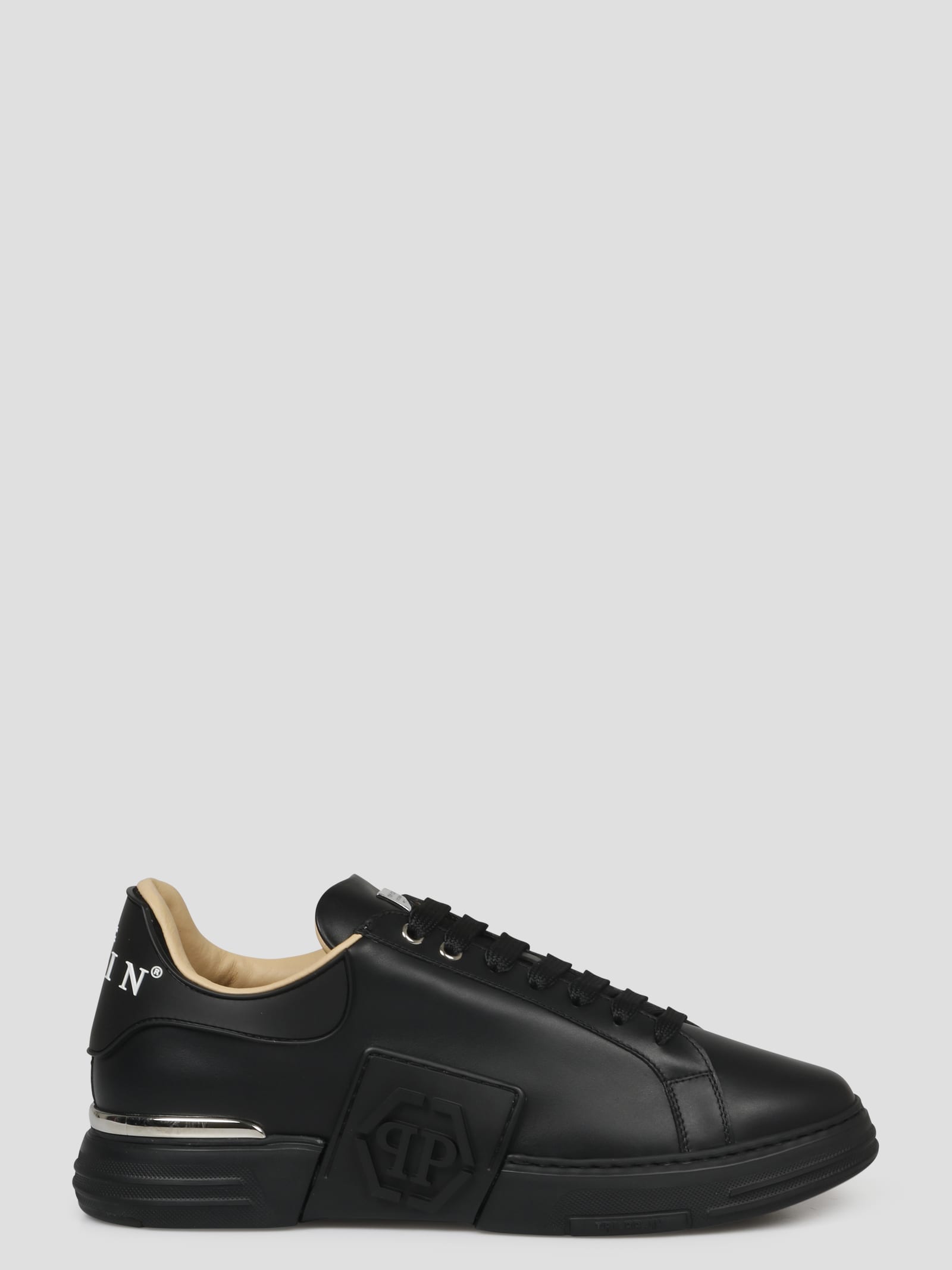 Shop Philipp Plein Phantom Kick$ Low-top Sneakers In Black