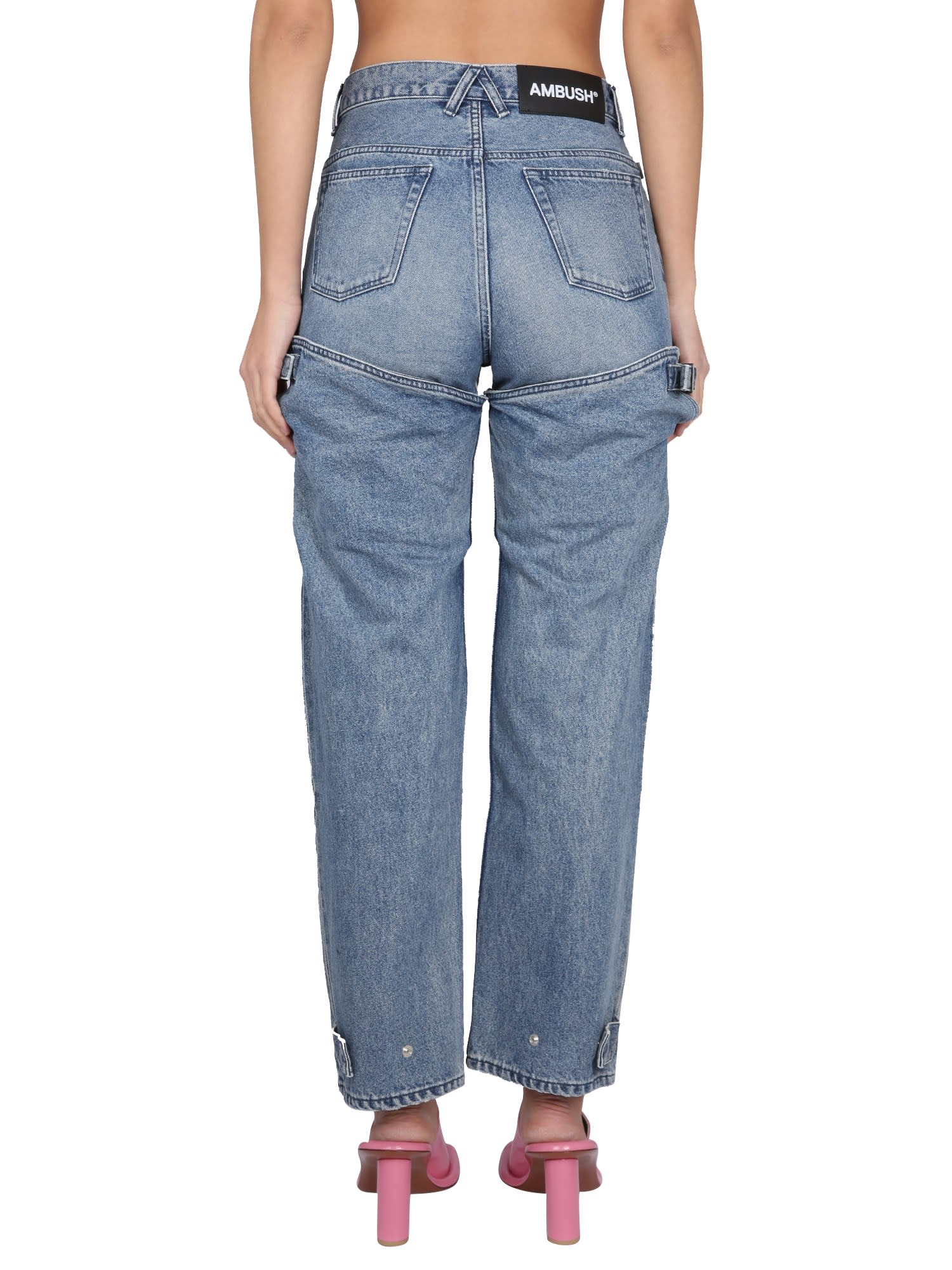 Shop Ambush Five Pocket Jeans In Blue