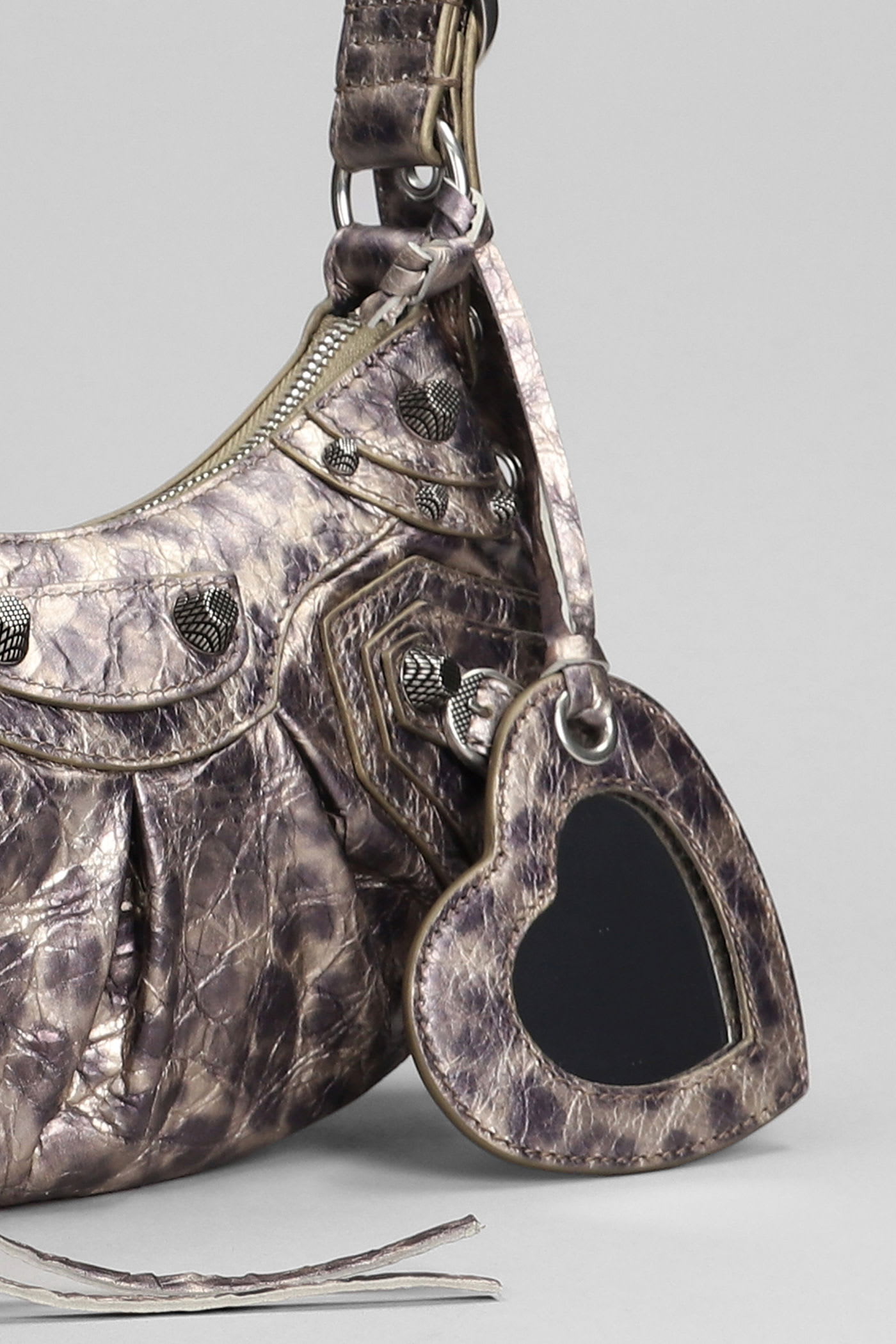 Balenciaga Le Cagole Xs Shoulder Bag In Bronze Leather In Brown
