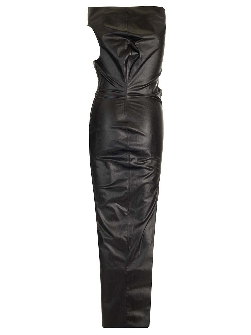 Shop Rick Owens Athena Floor-length Gown In Nero