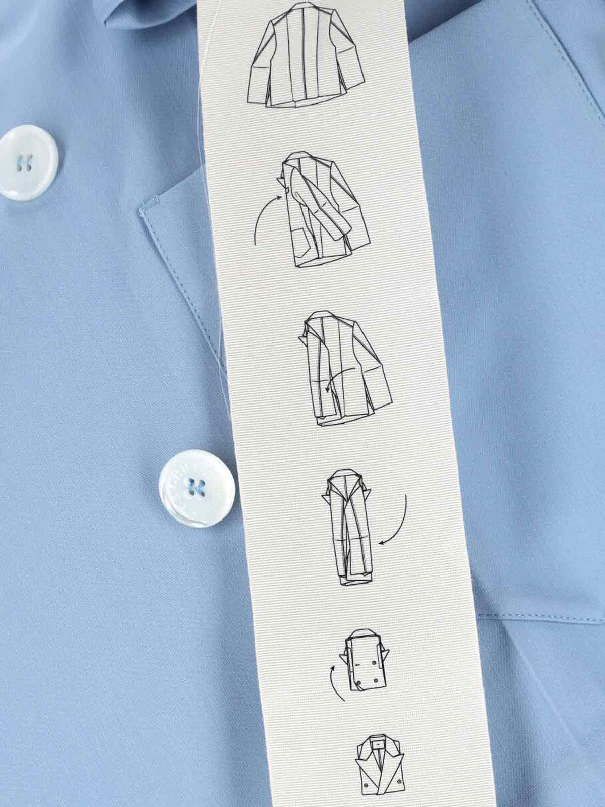 Setchu Enrico' Double-breasted Blazer - Light Blue
