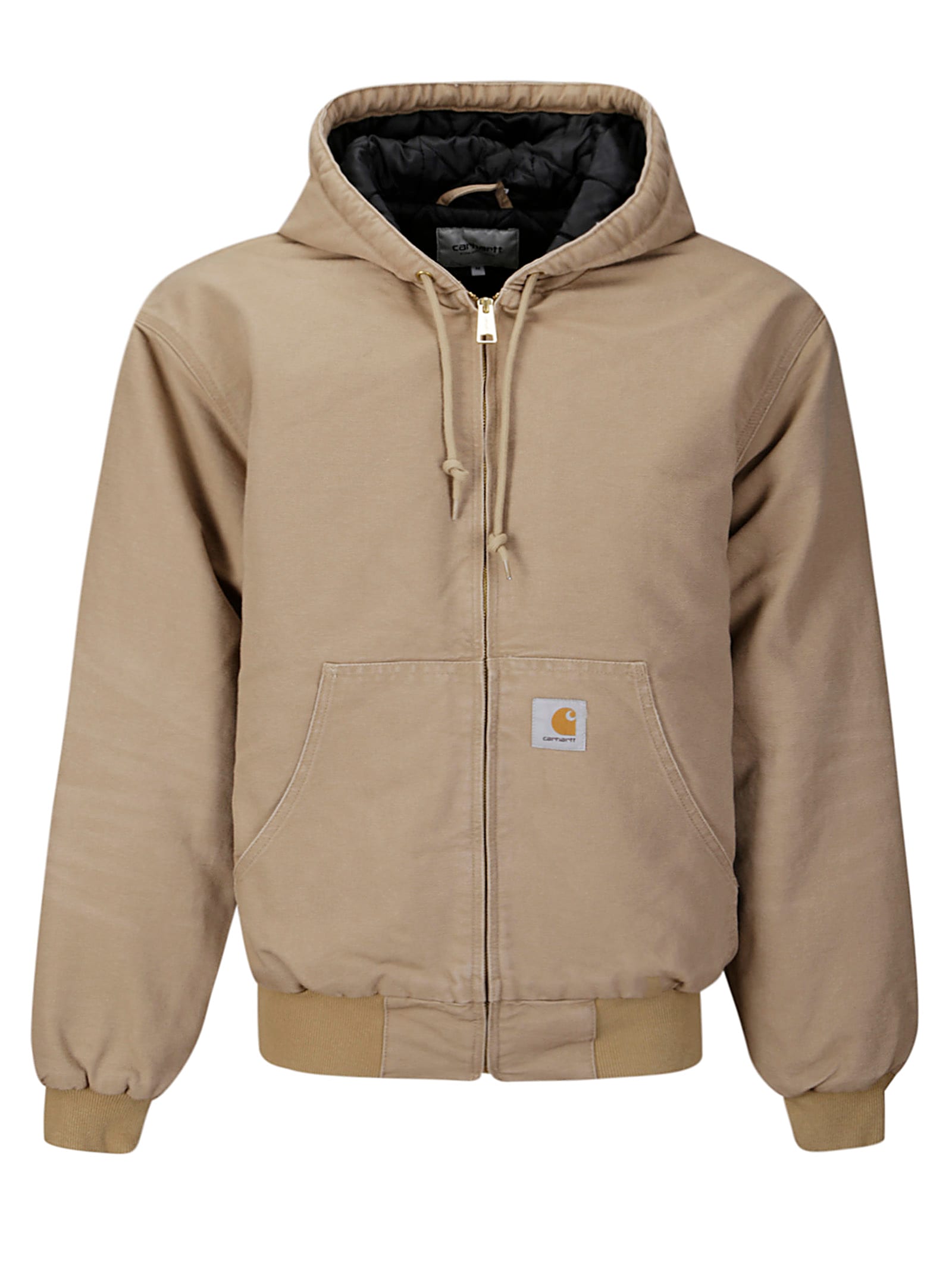 Carhartt Og Active Jacket Dearborn In Peanut Aged Canvas