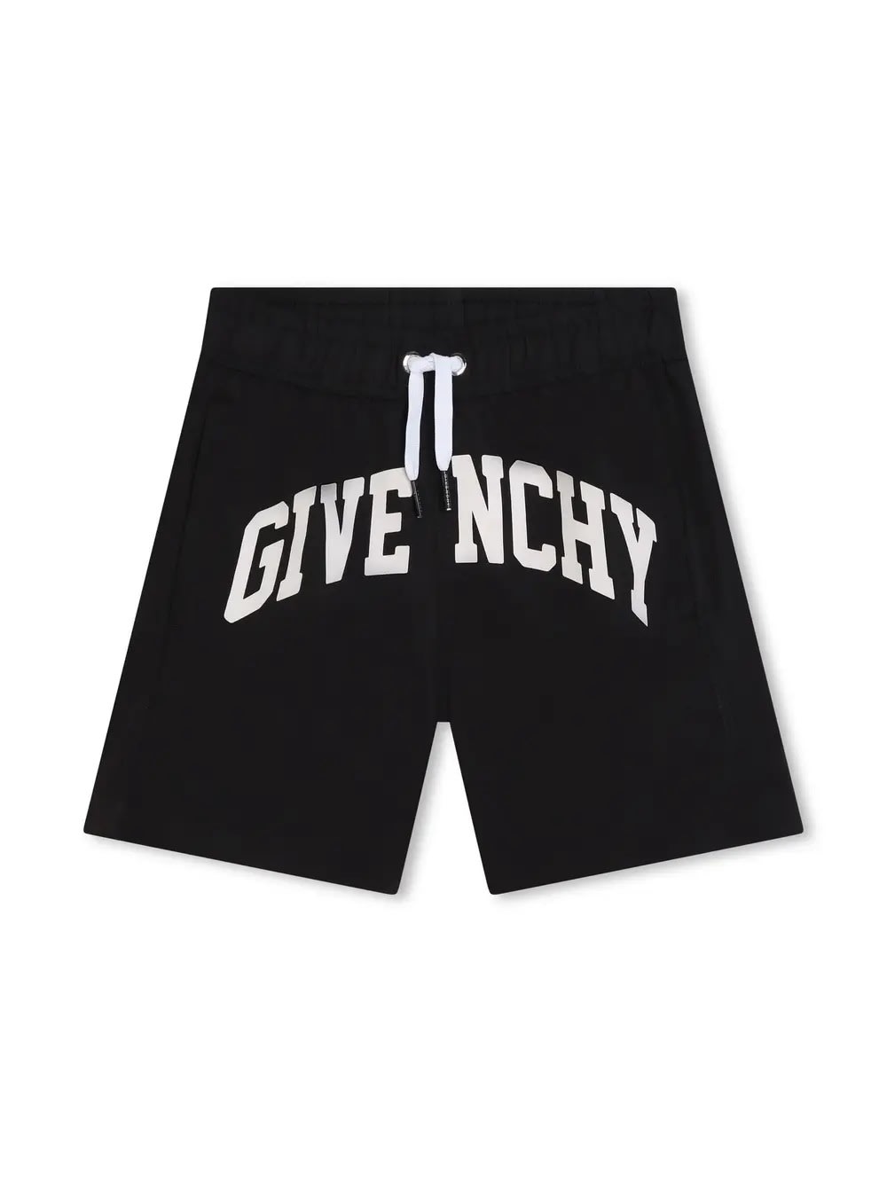 Givenchy Kids' Black Swimwear With Arched Logo In Nero