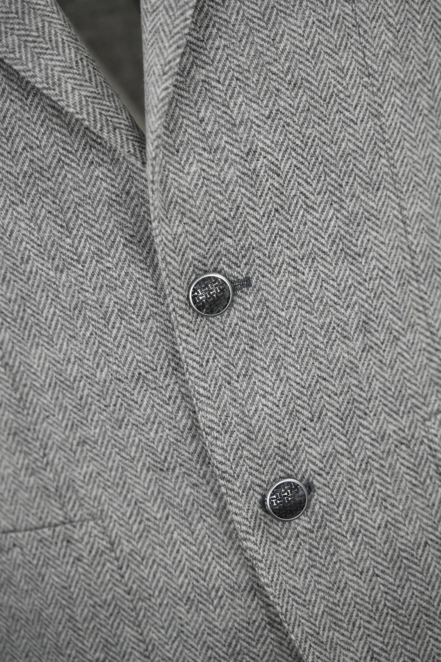 Shop Tagliatore Single-breasted Wool Jacket In Grigio Chiaro