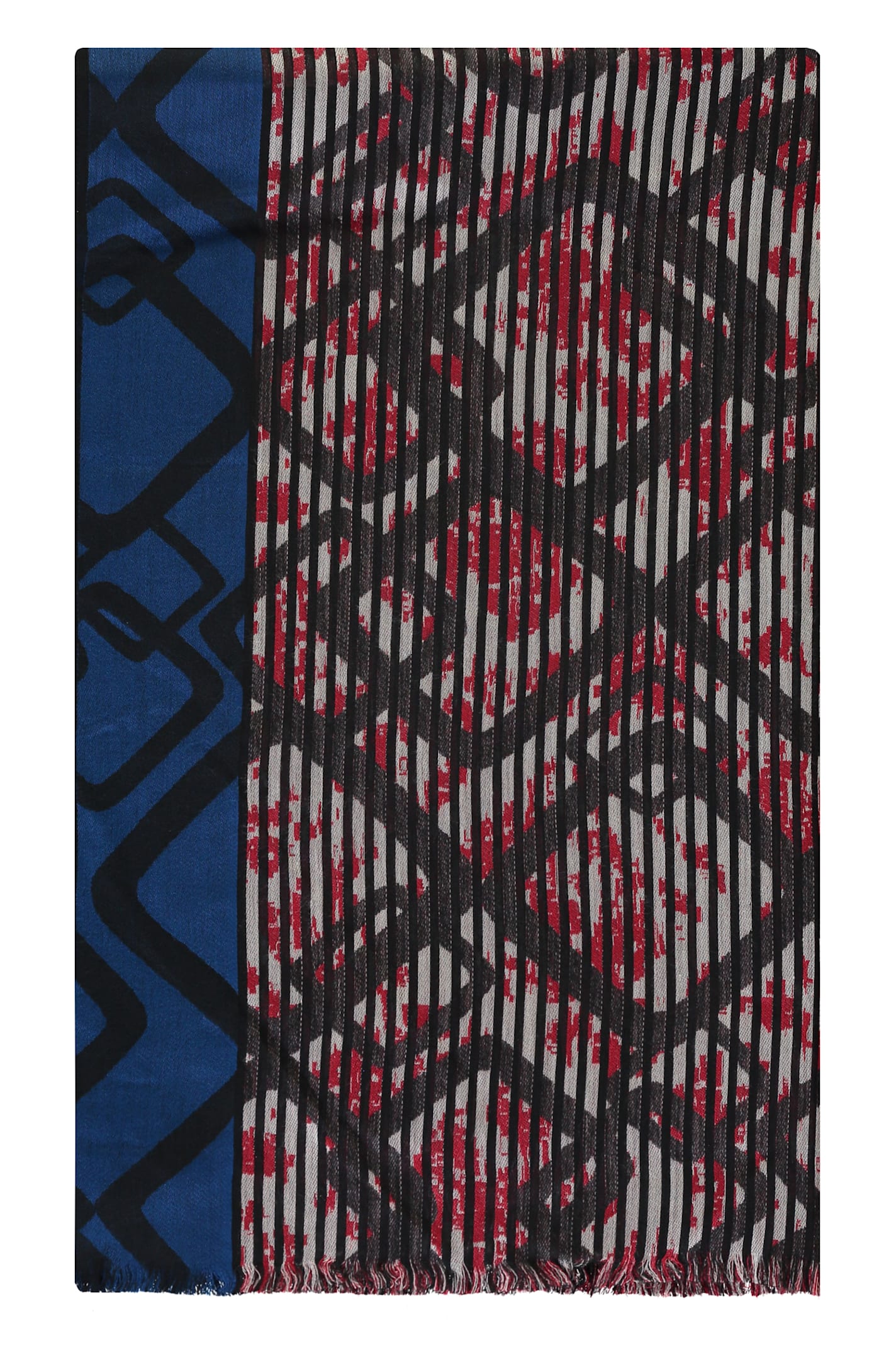 Emporio Armani Viscose-silk Blend Scarf In Multicolor