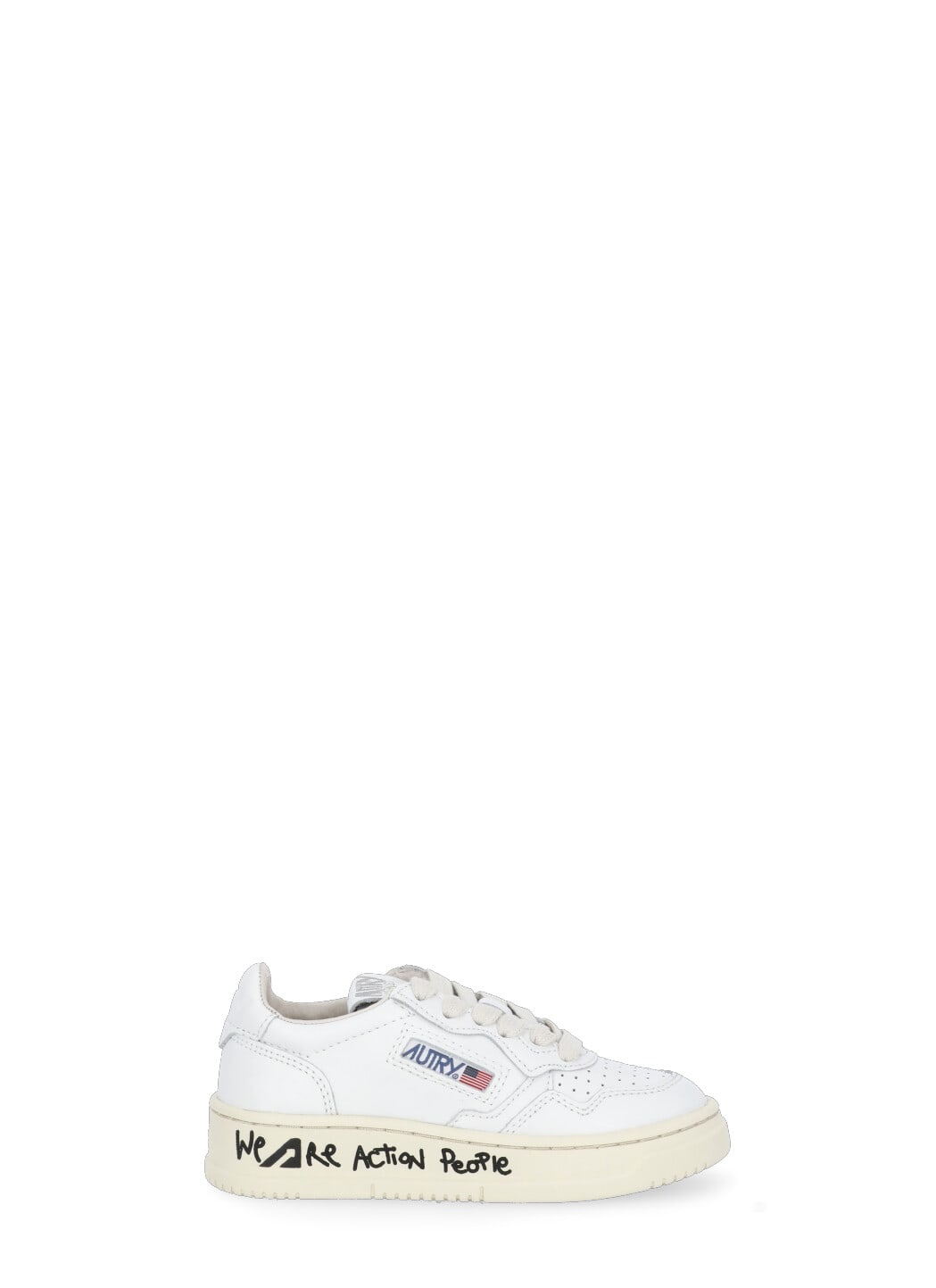 Autry Kids' Medalist Low Sneakers In White