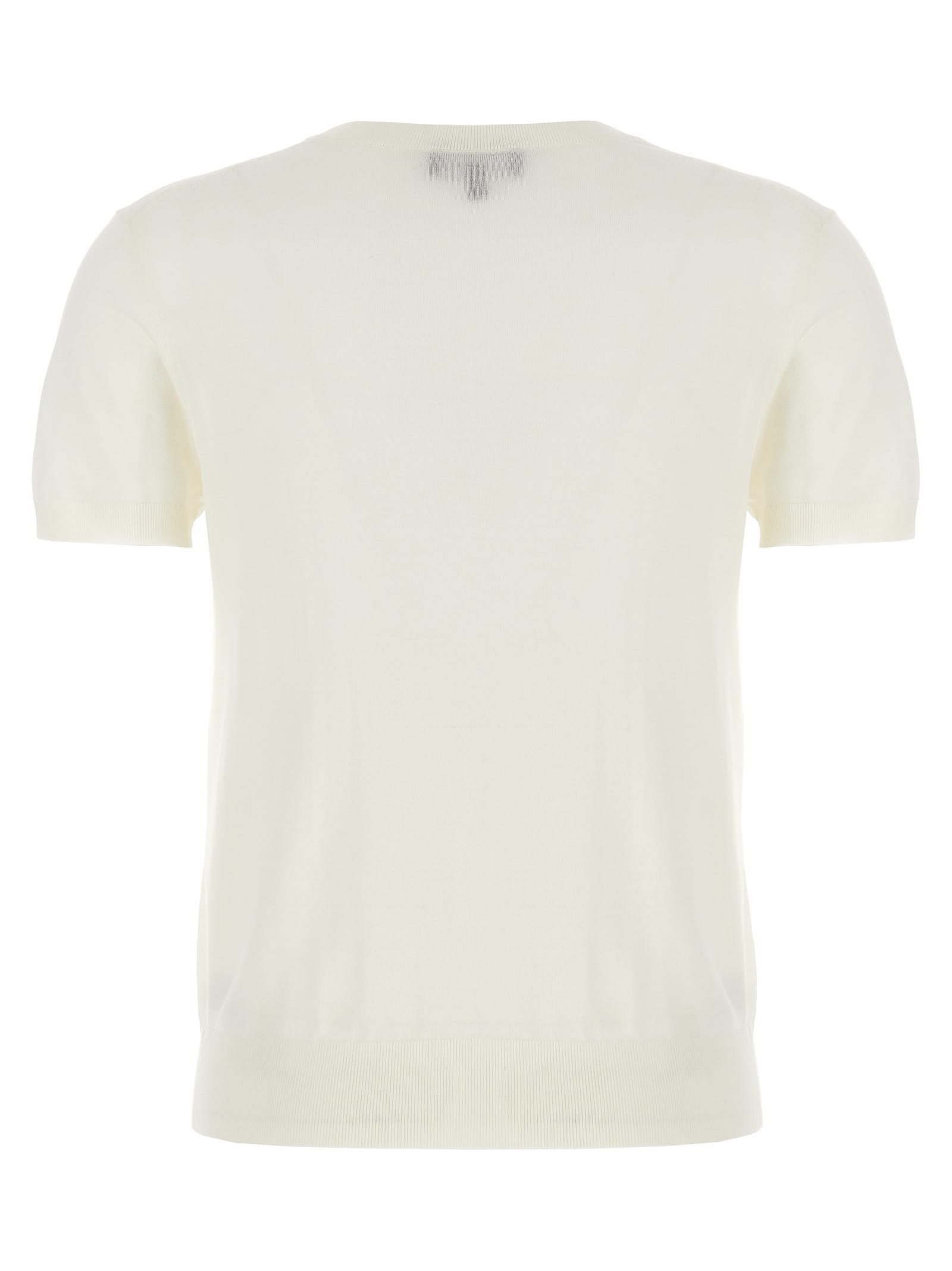 Shop Theory Short-sleeved Sweater In White