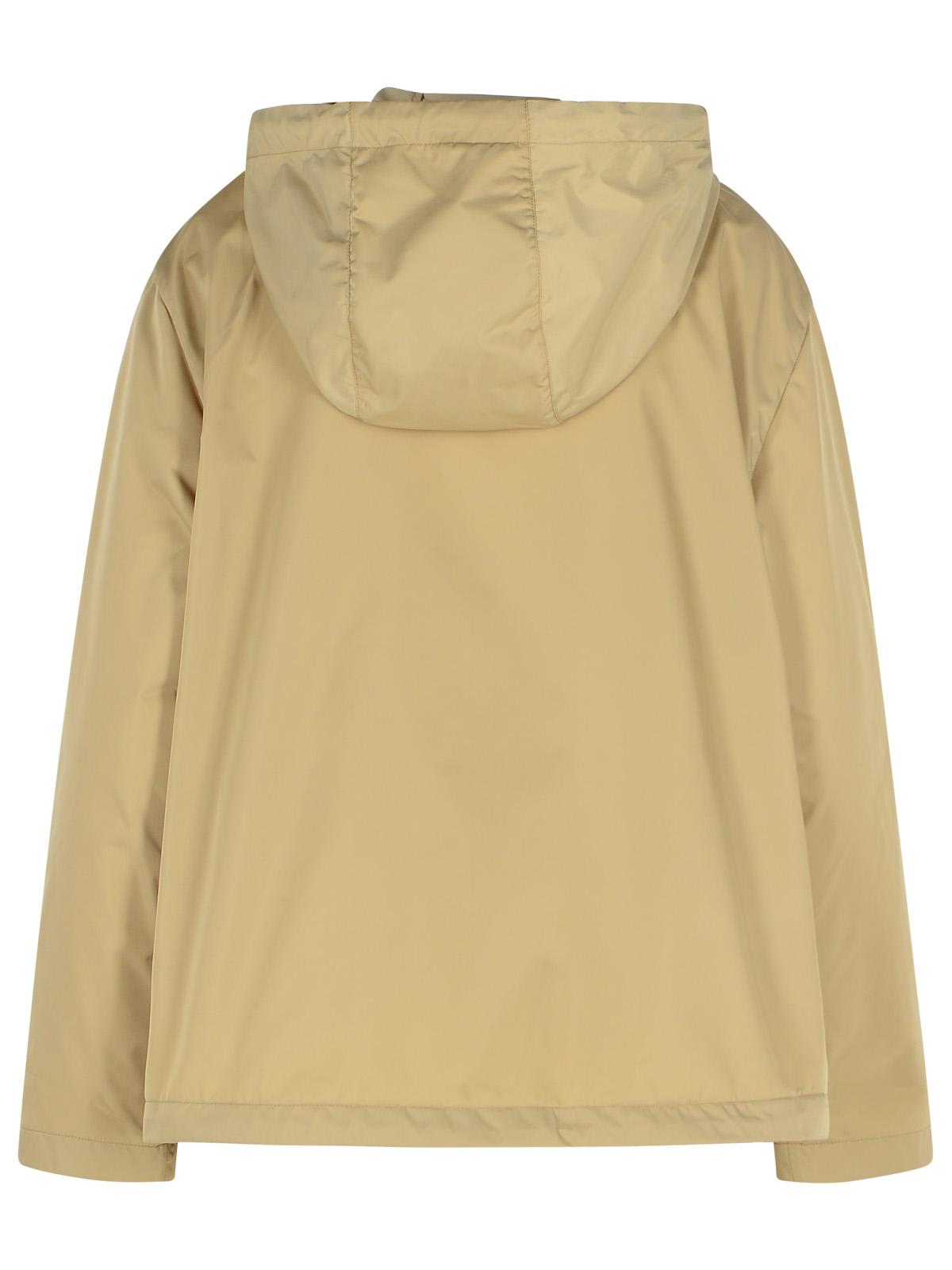 Moncler Cassiopea Cream Polyester Jacket In Cream