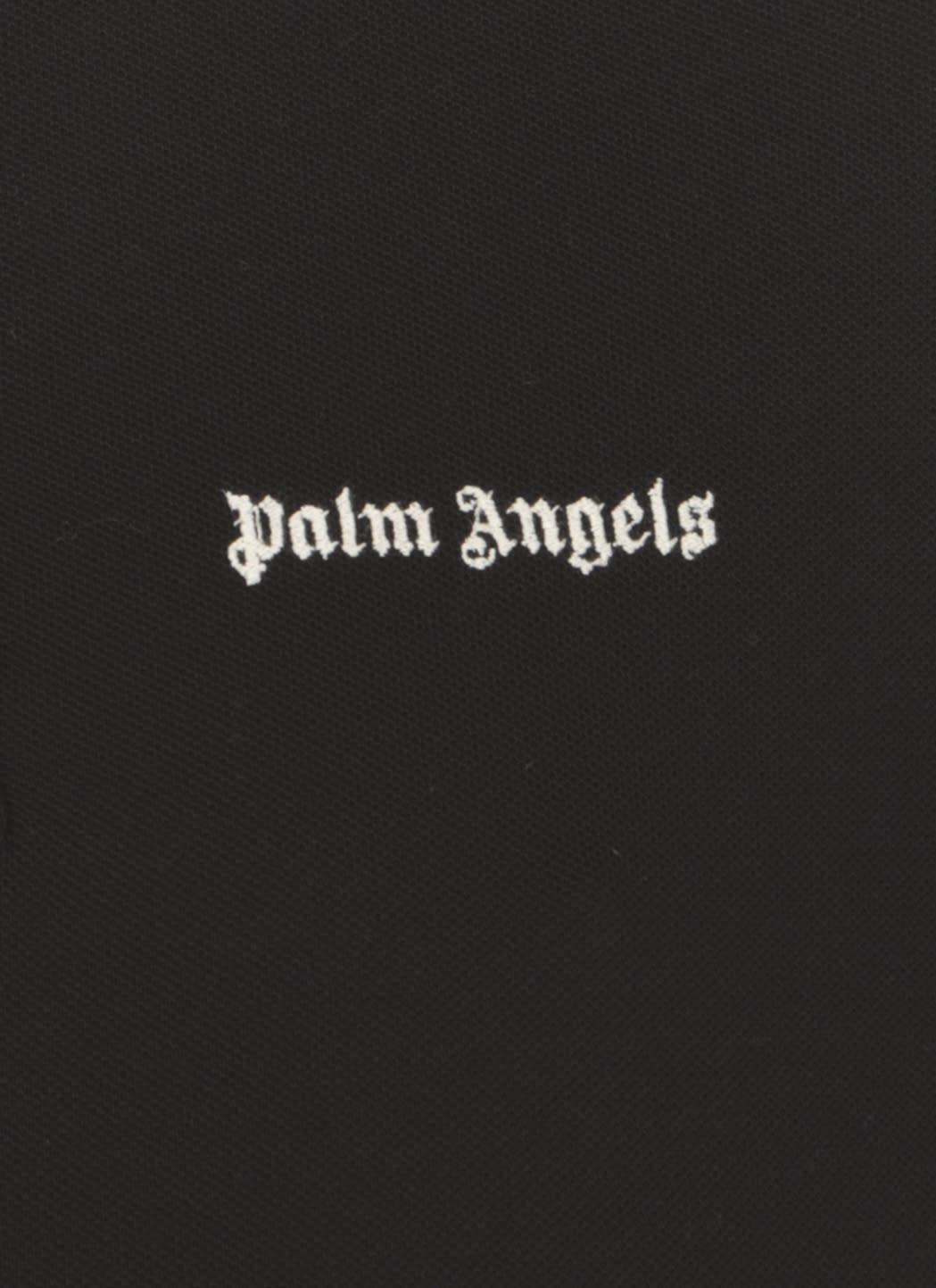 Shop Palm Angels Polo Shirt With Classic Logo In Black
