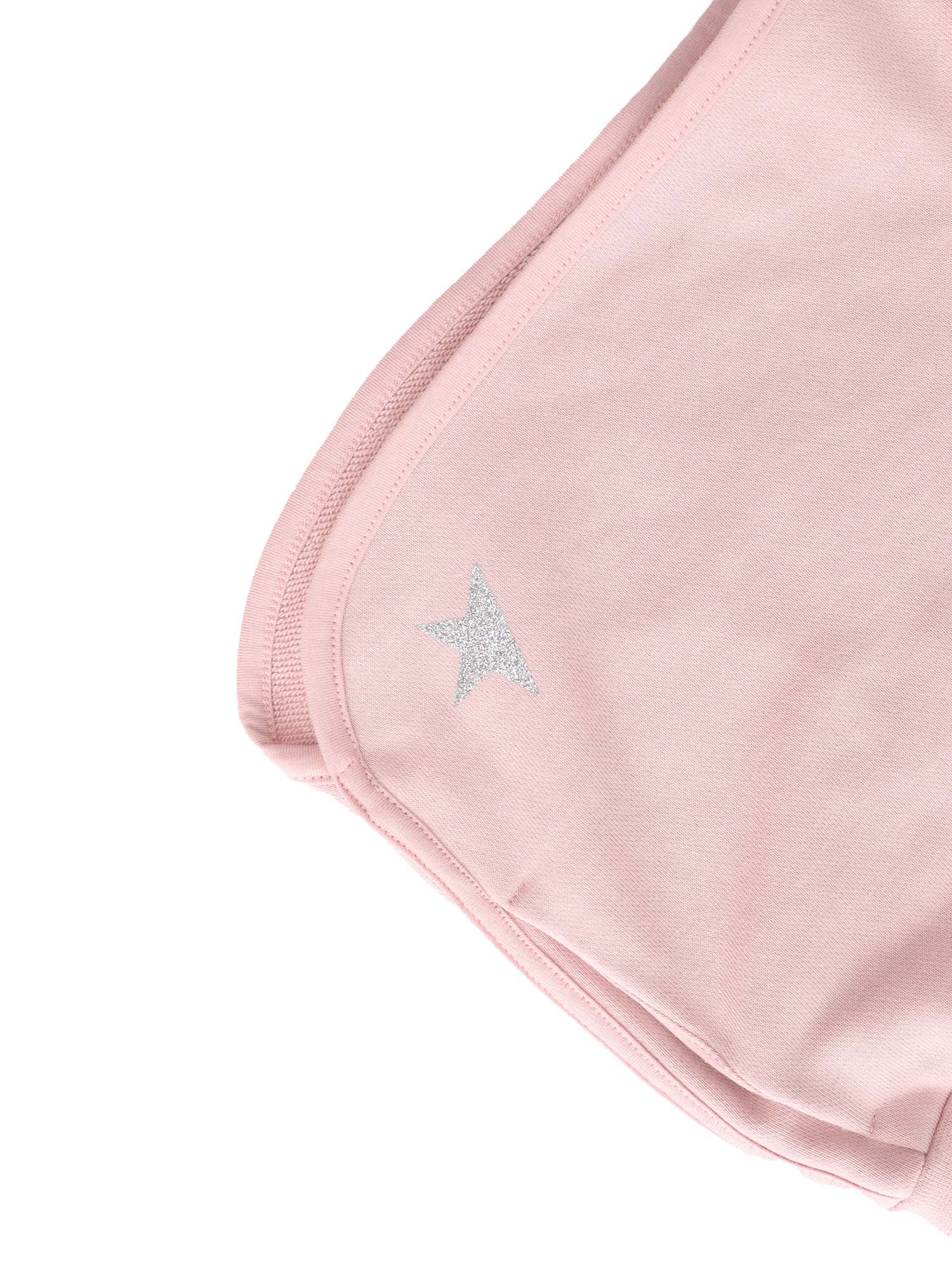 Shop Golden Goose Terry Shorts In Pink