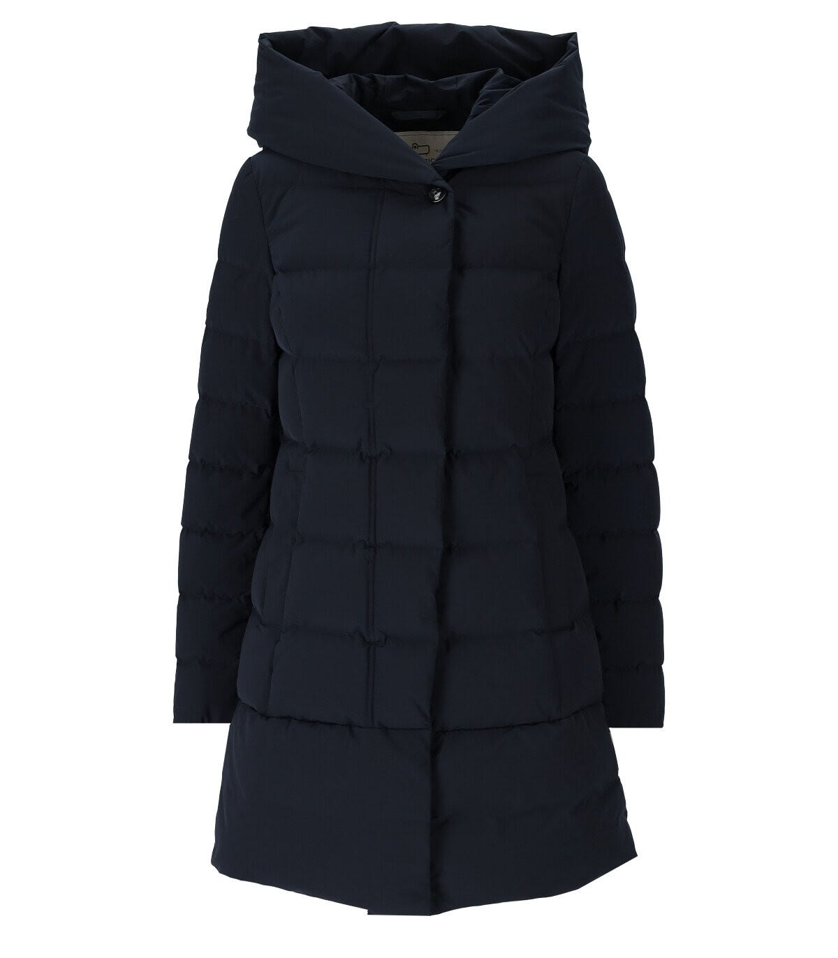 Woolrich Puffy Prescott Padded Coat In Blue