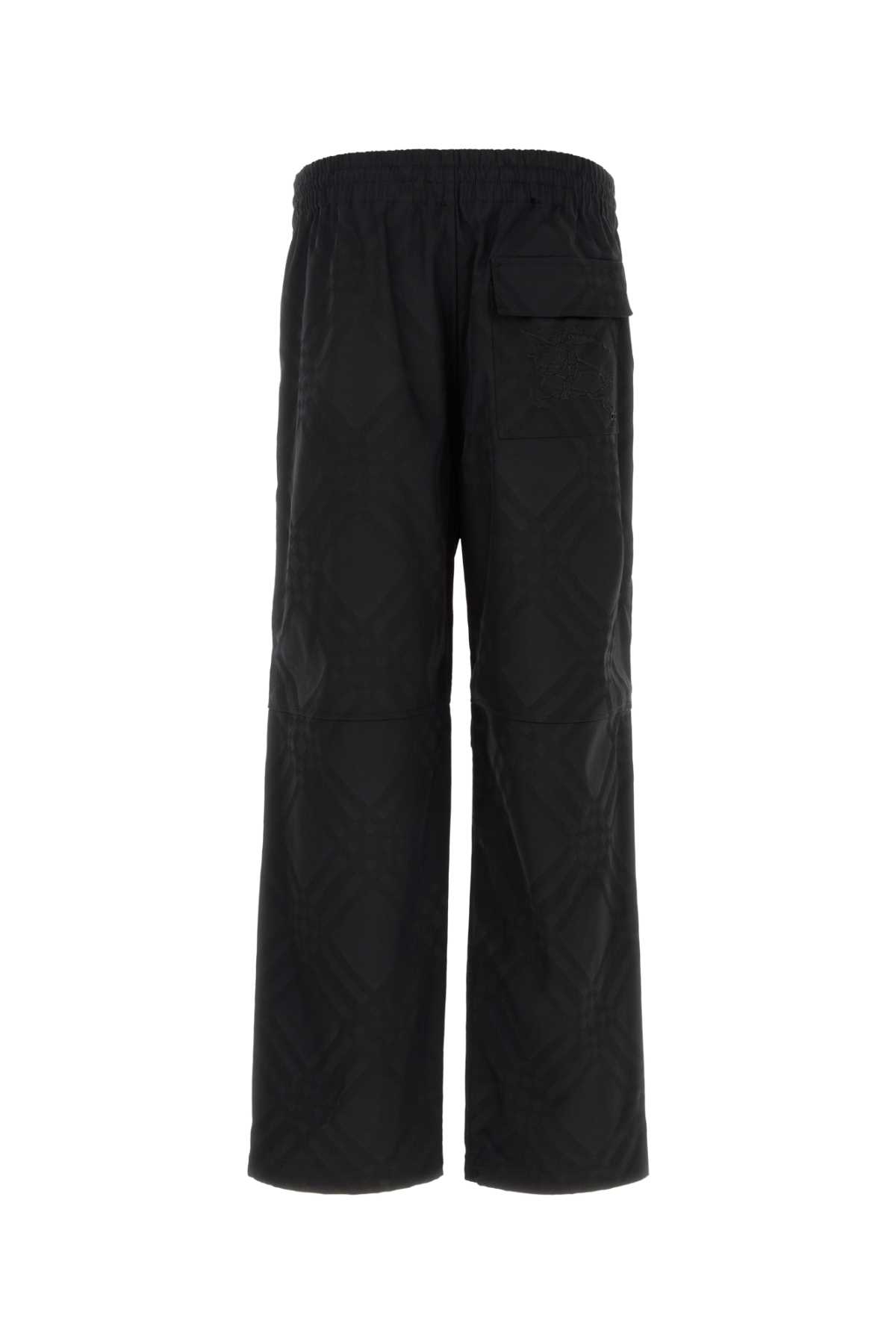 Burberry Ultra-lightweight Nylon Pants For Men In Blackipcheck