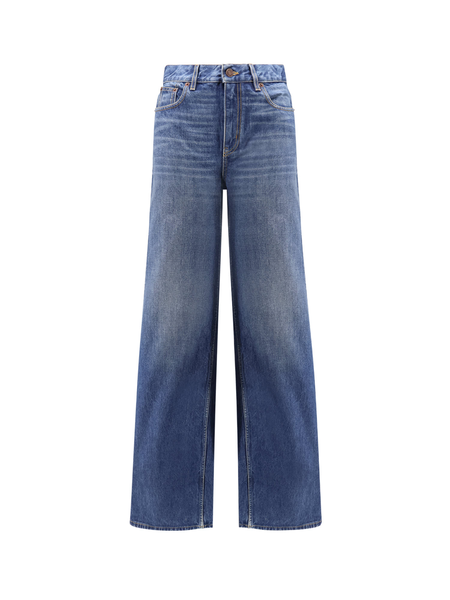 Chloé Jeans With Leather Logo Tag