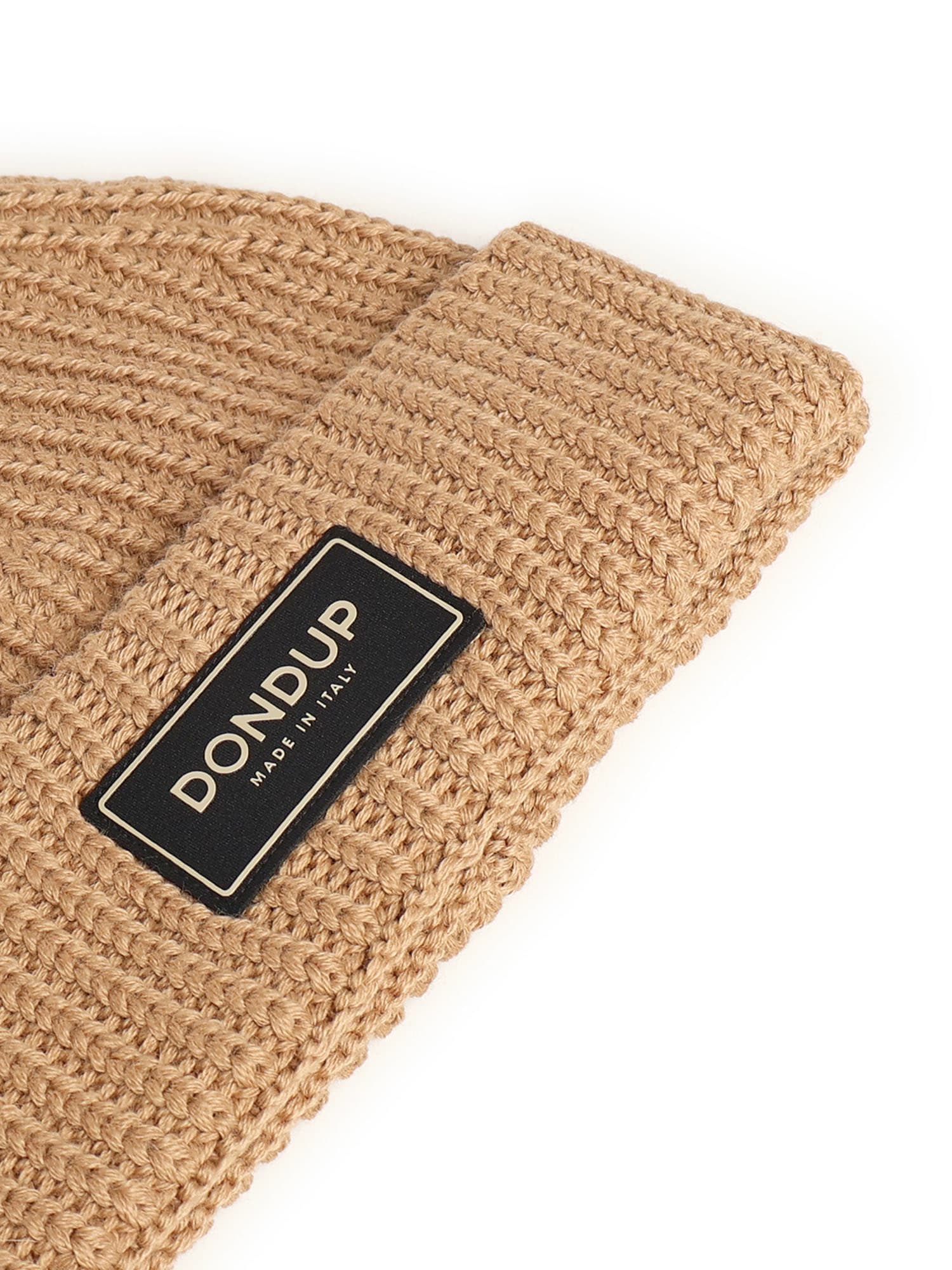 Dondup Technical Wool Hat In Brown