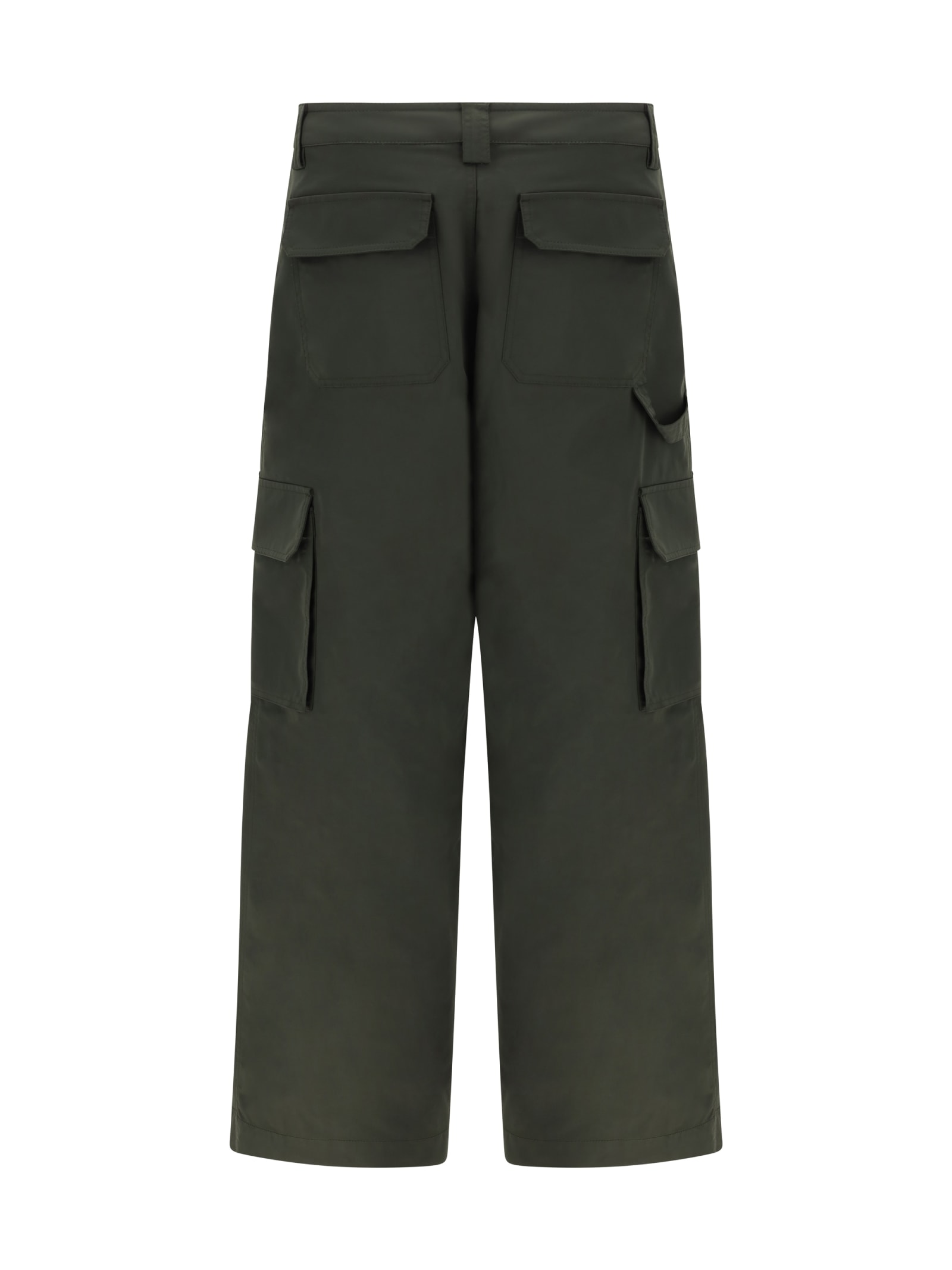 Shop Valentino Pants In Olive