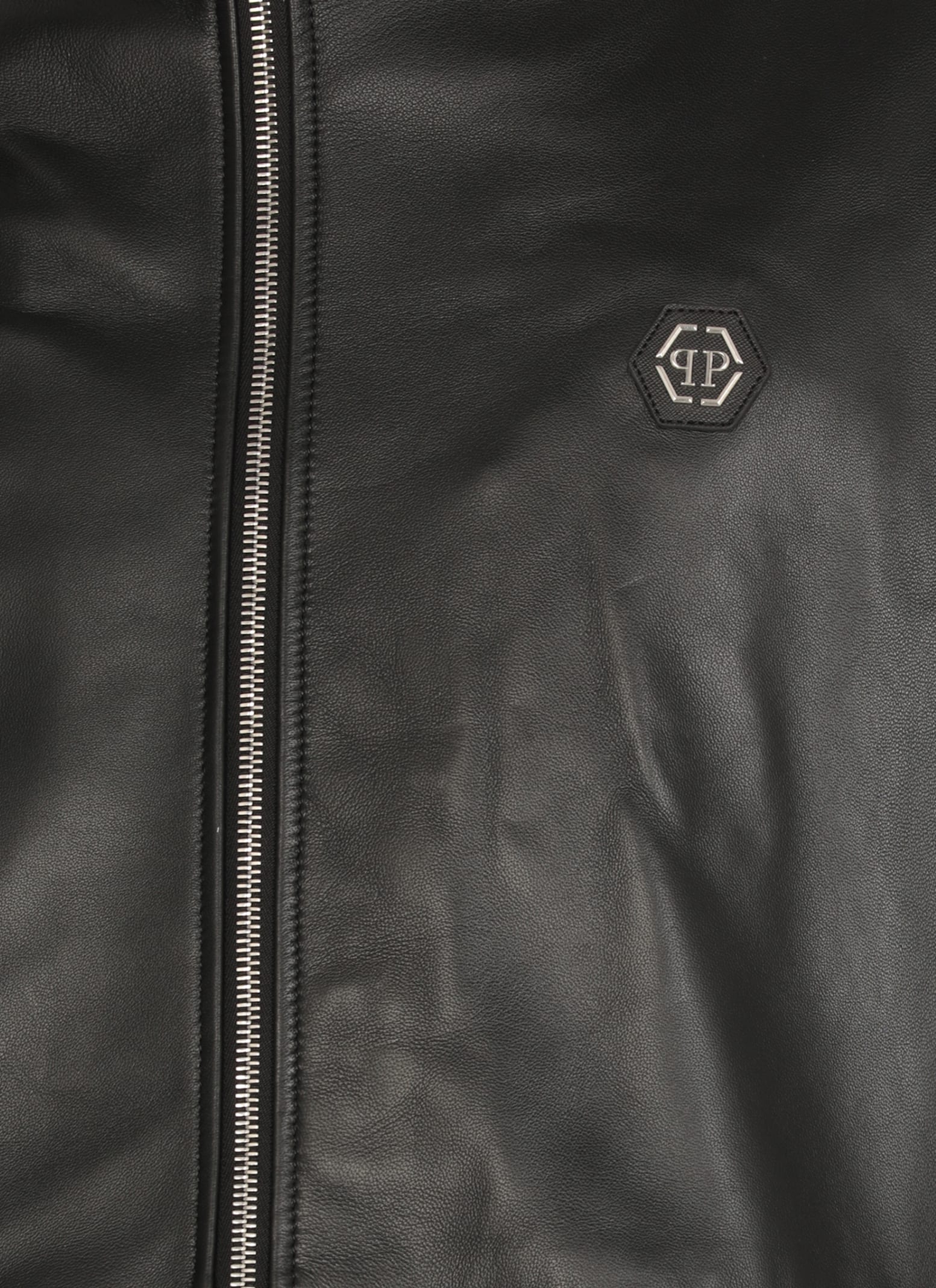 Philipp Plein Hooded Jacket In Black