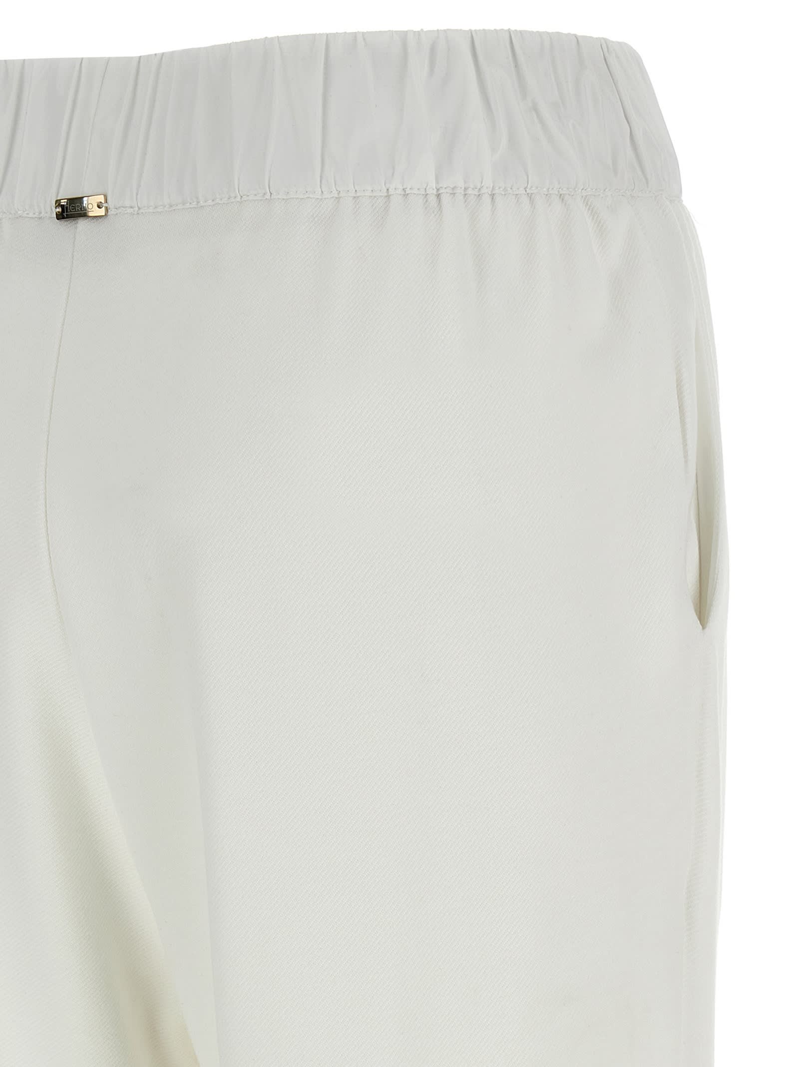 Herno Elastic Waistband Cuffed Hem Side Pockets Trousers