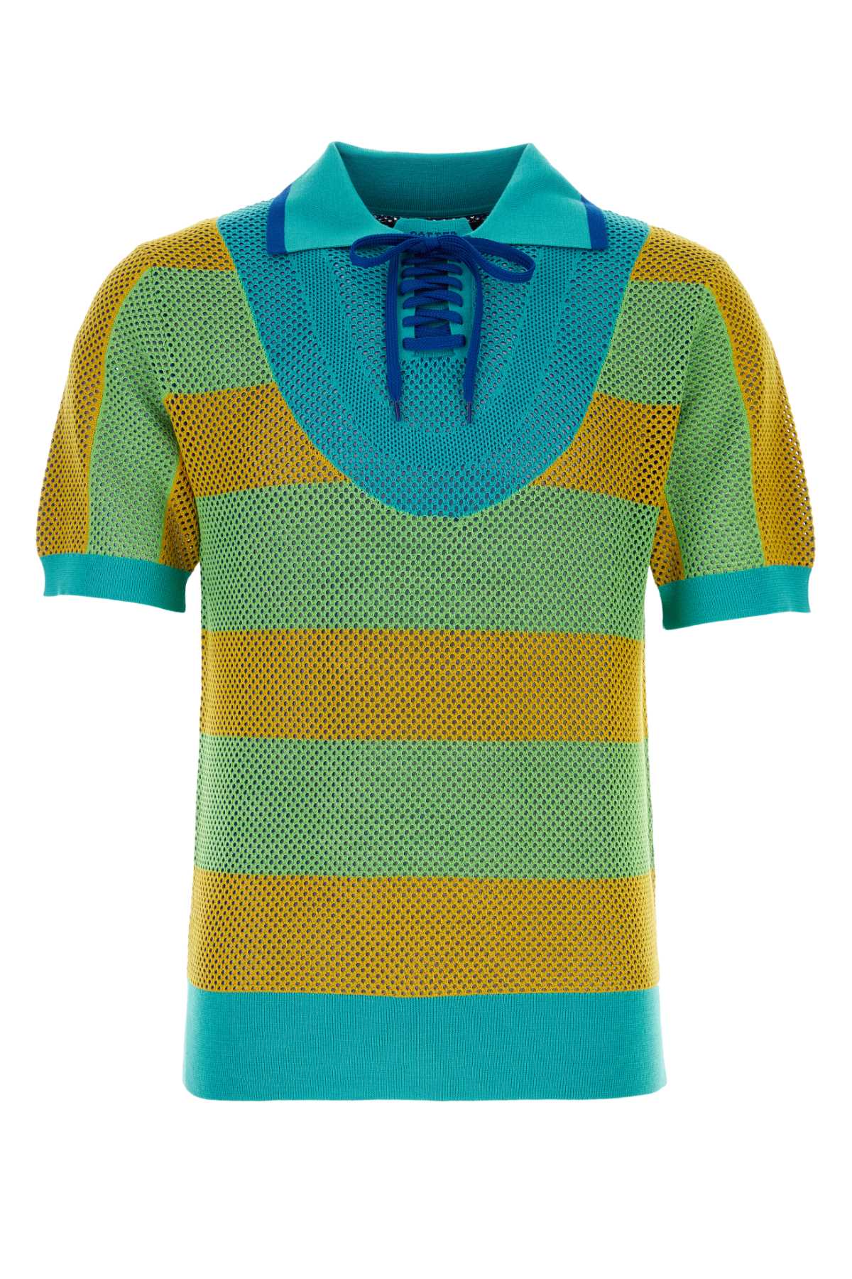 Multicolor Mesh Polo Shirt