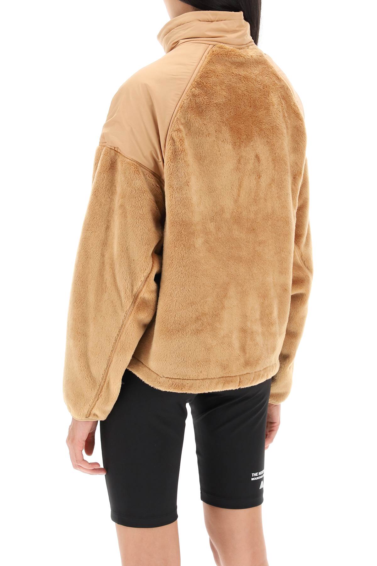 Shop The North Face Versa Velour Jacket In Recycled Fleece And Ripstop In Almond Butter (beige)