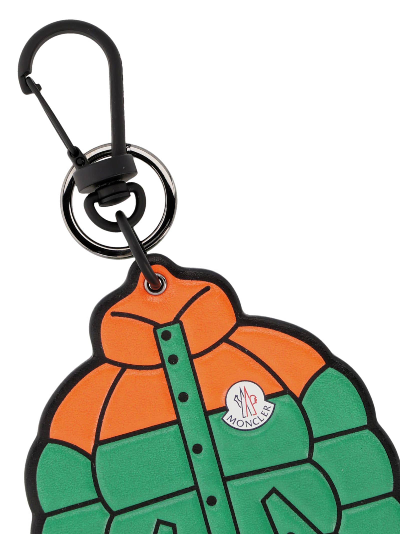 Shop Moncler Keychain Jacket In Multicolor