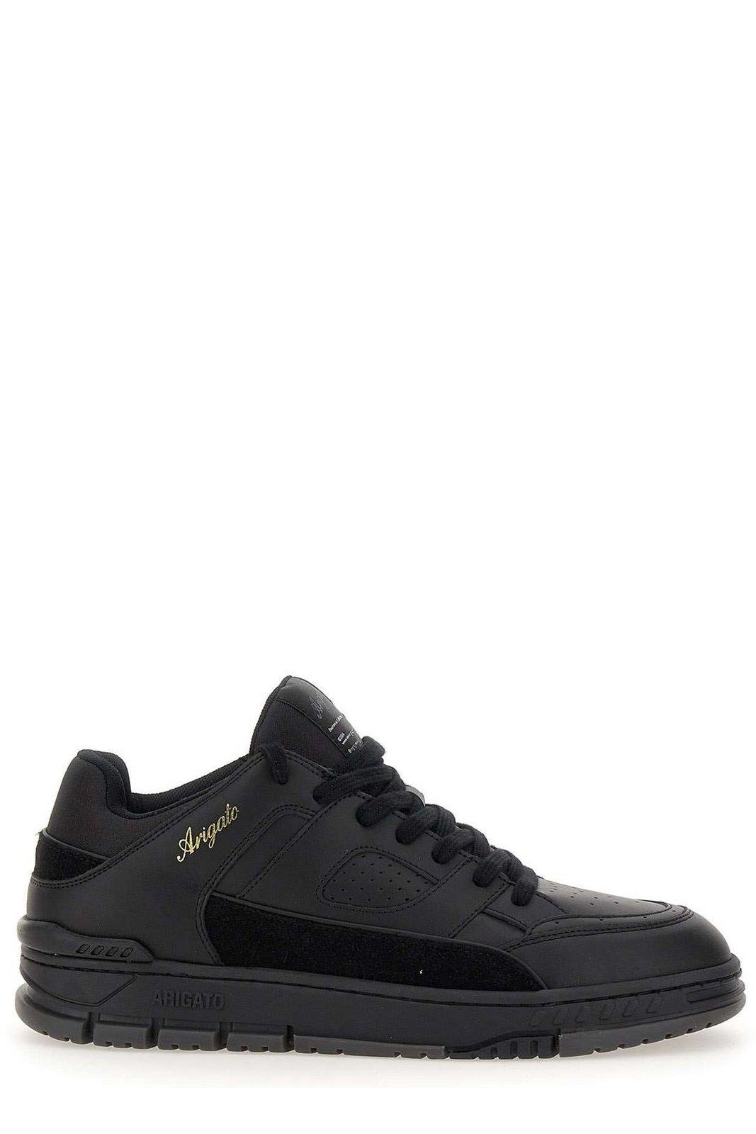 Shop Axel Arigato Round Toe Mid-top Sneakers In Black/grey