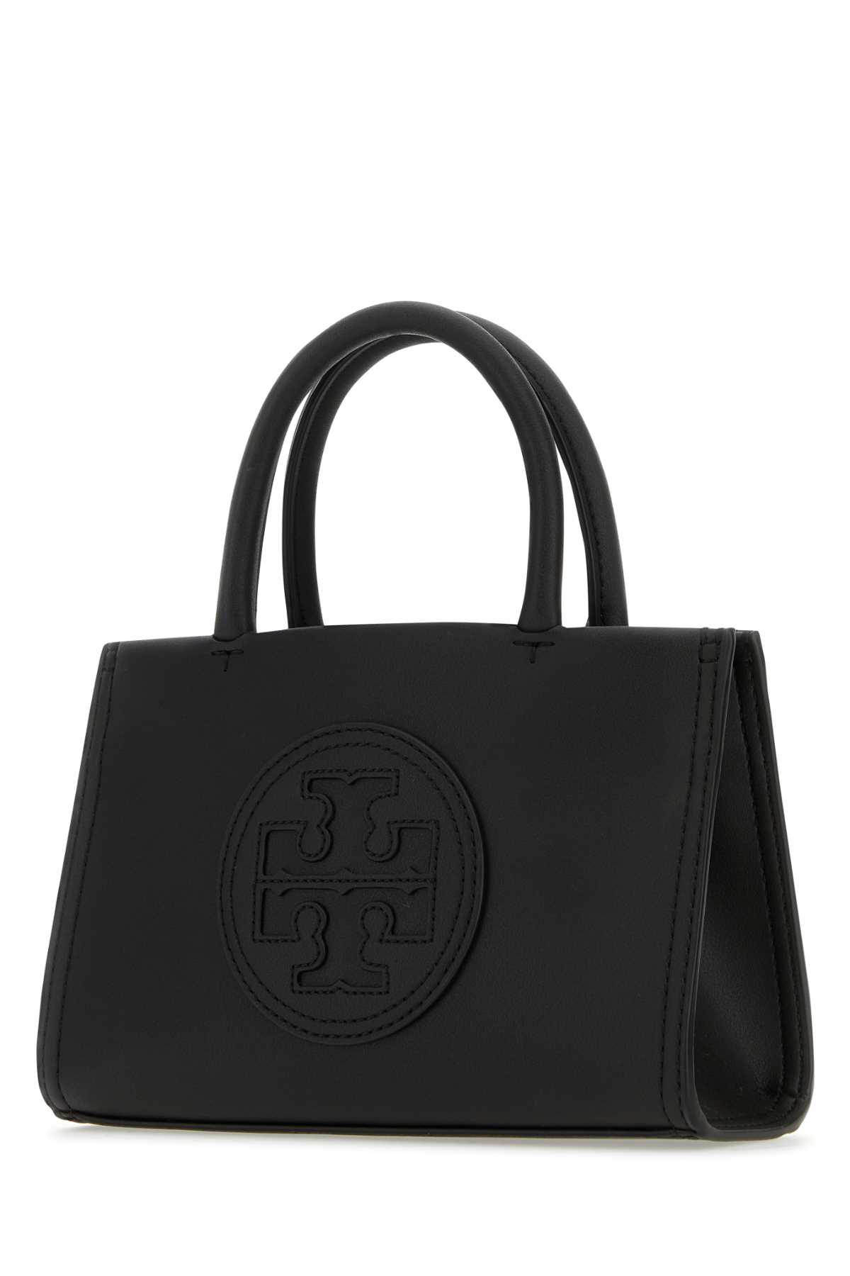 Shop Tory Burch Black Leather Mini Ella Bio Handbag