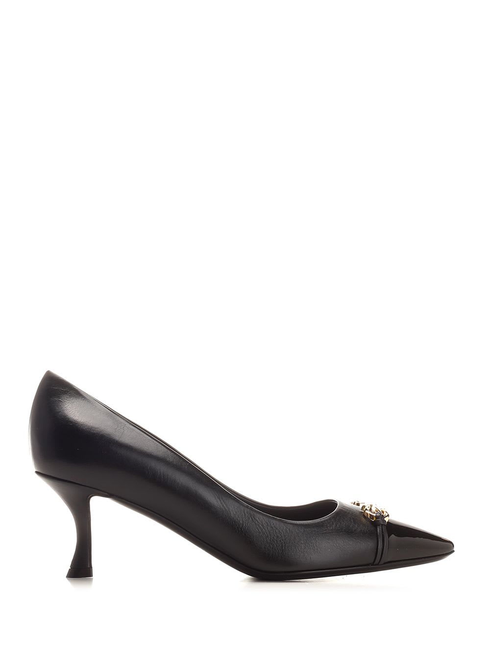 Shop Ferragamo Gancini Pump In Black