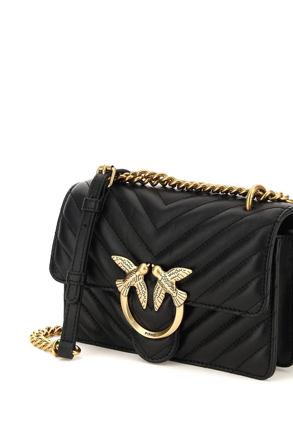 Pinko "love One Simply" Mini Bag In Q Black