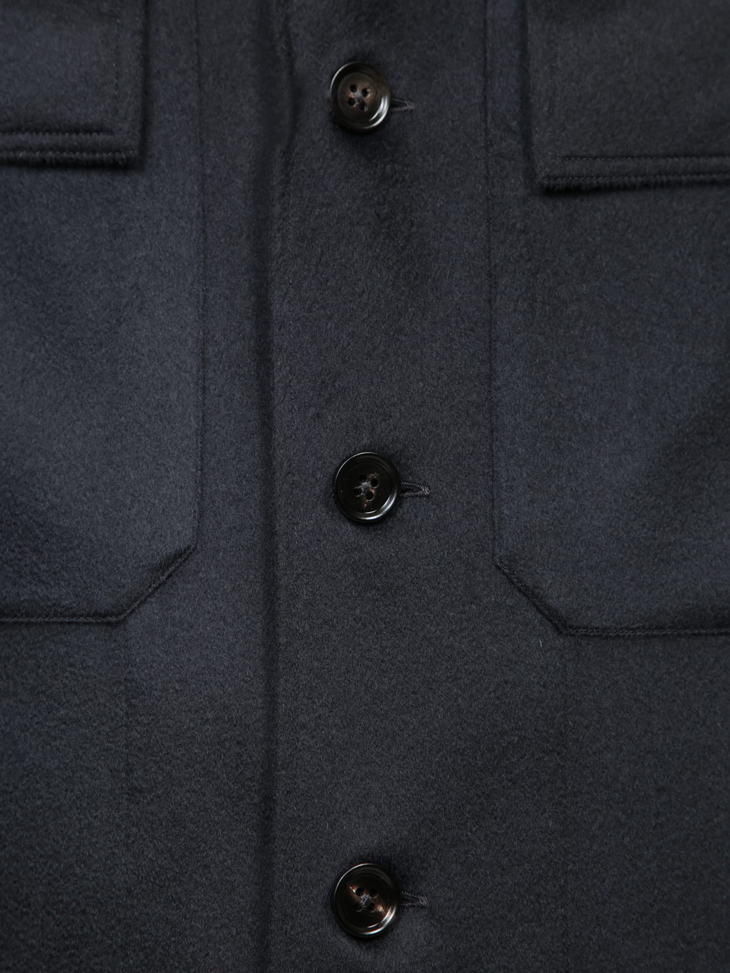 ZEGNA OASI CASHMERE BLUE OVERSHIRT 