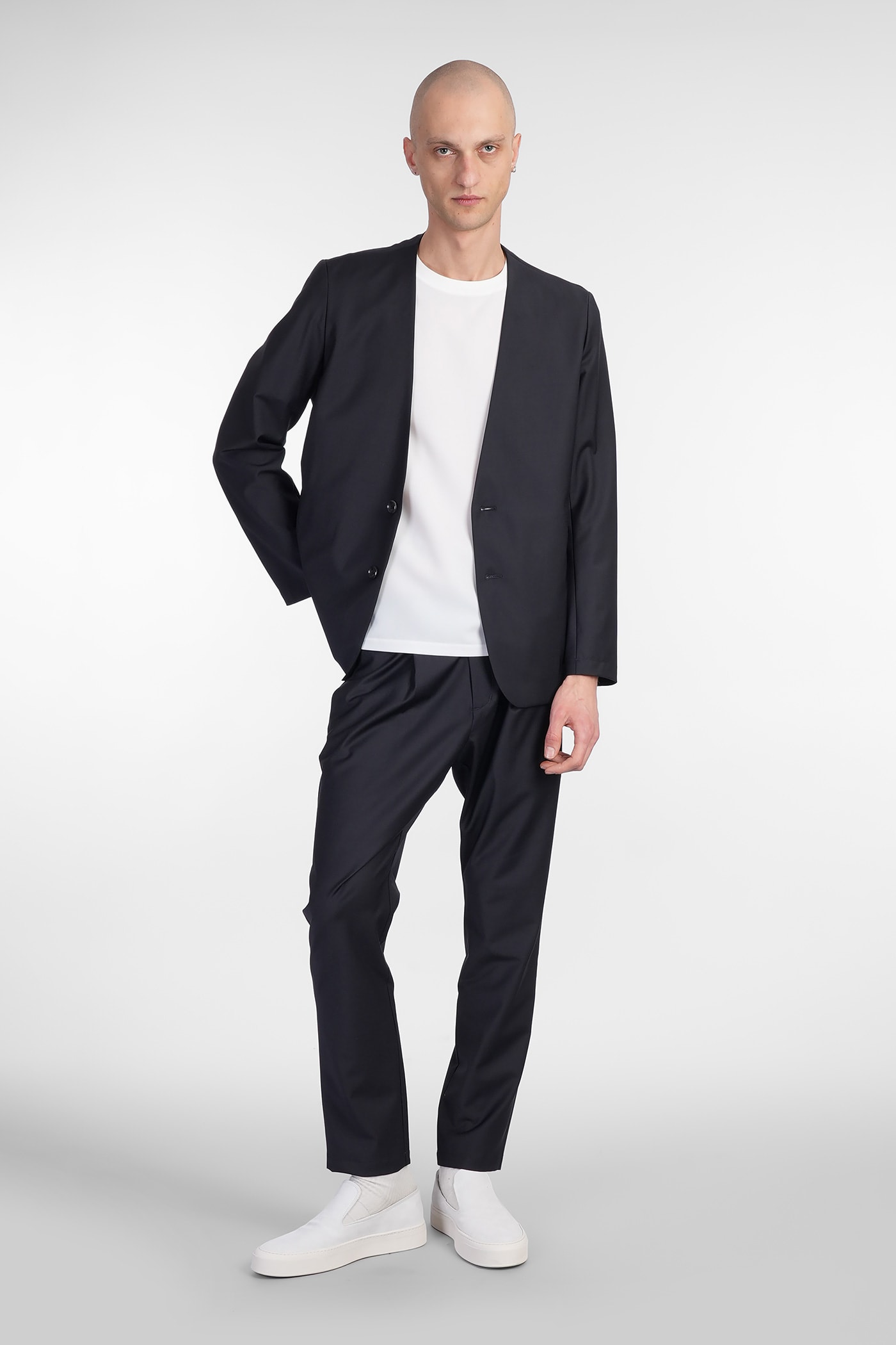 Attachment Blazer In Blue Polyester In Blue