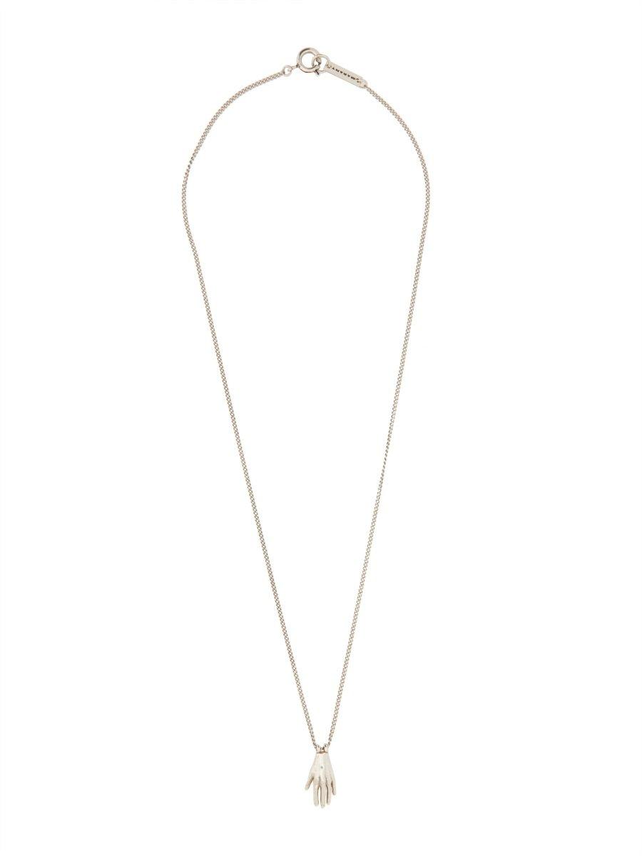 Isabel Marant Hand Pendant Necklace In Metallic