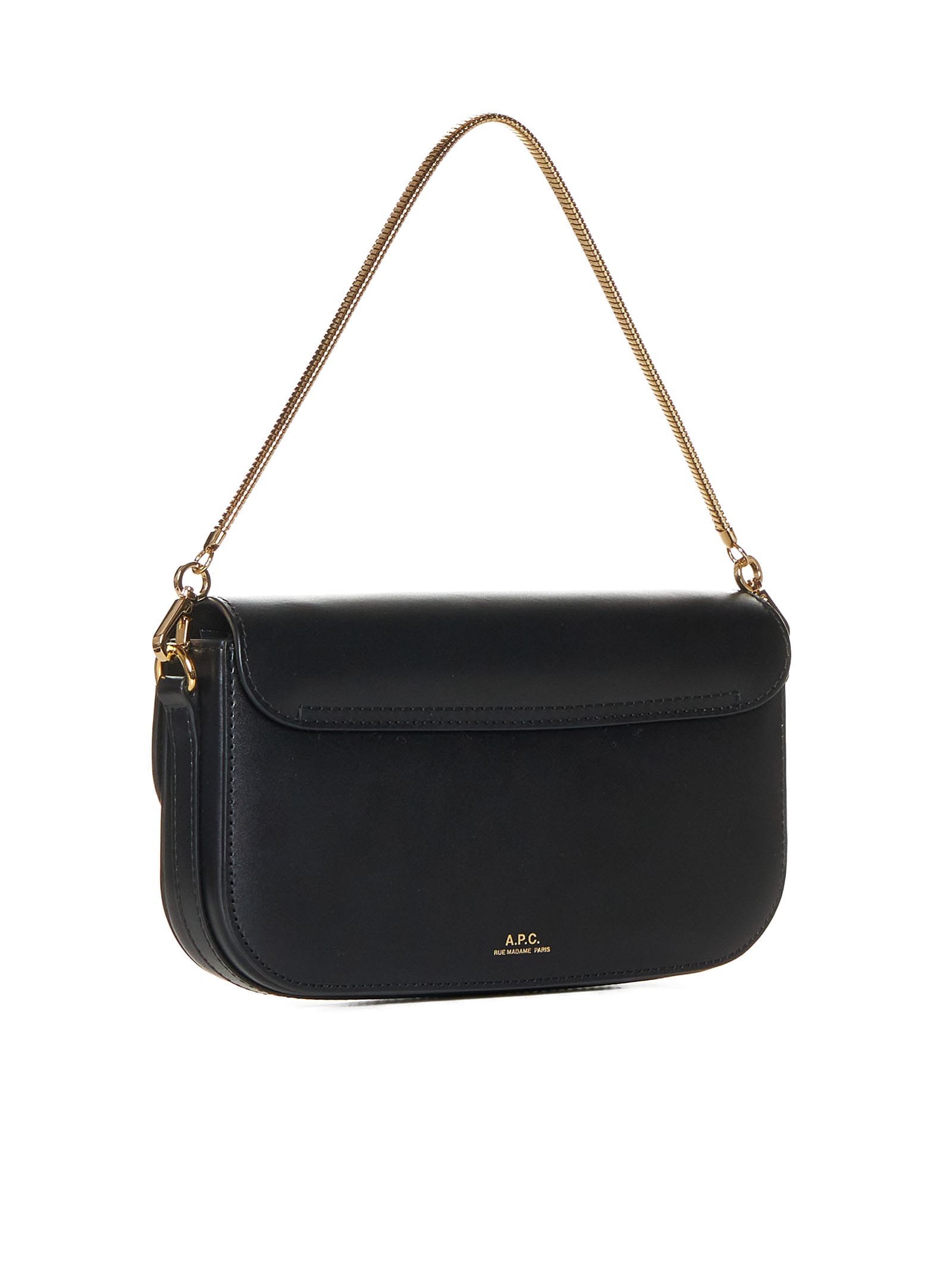 Shop Apc Shoulder Bag In Black