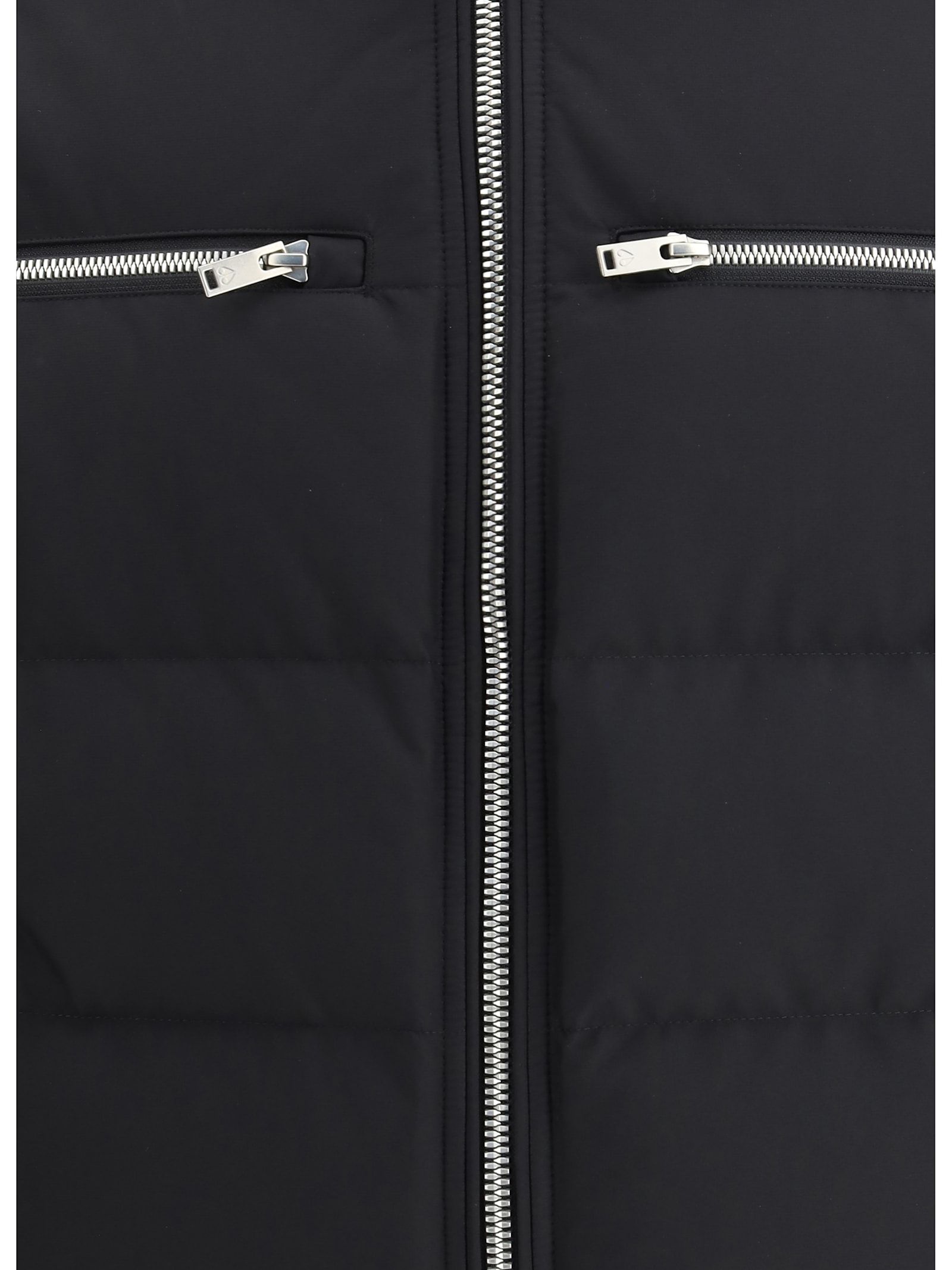 Moose Knuckles Black Polyester Cloud Bomber Down Jacket In Black