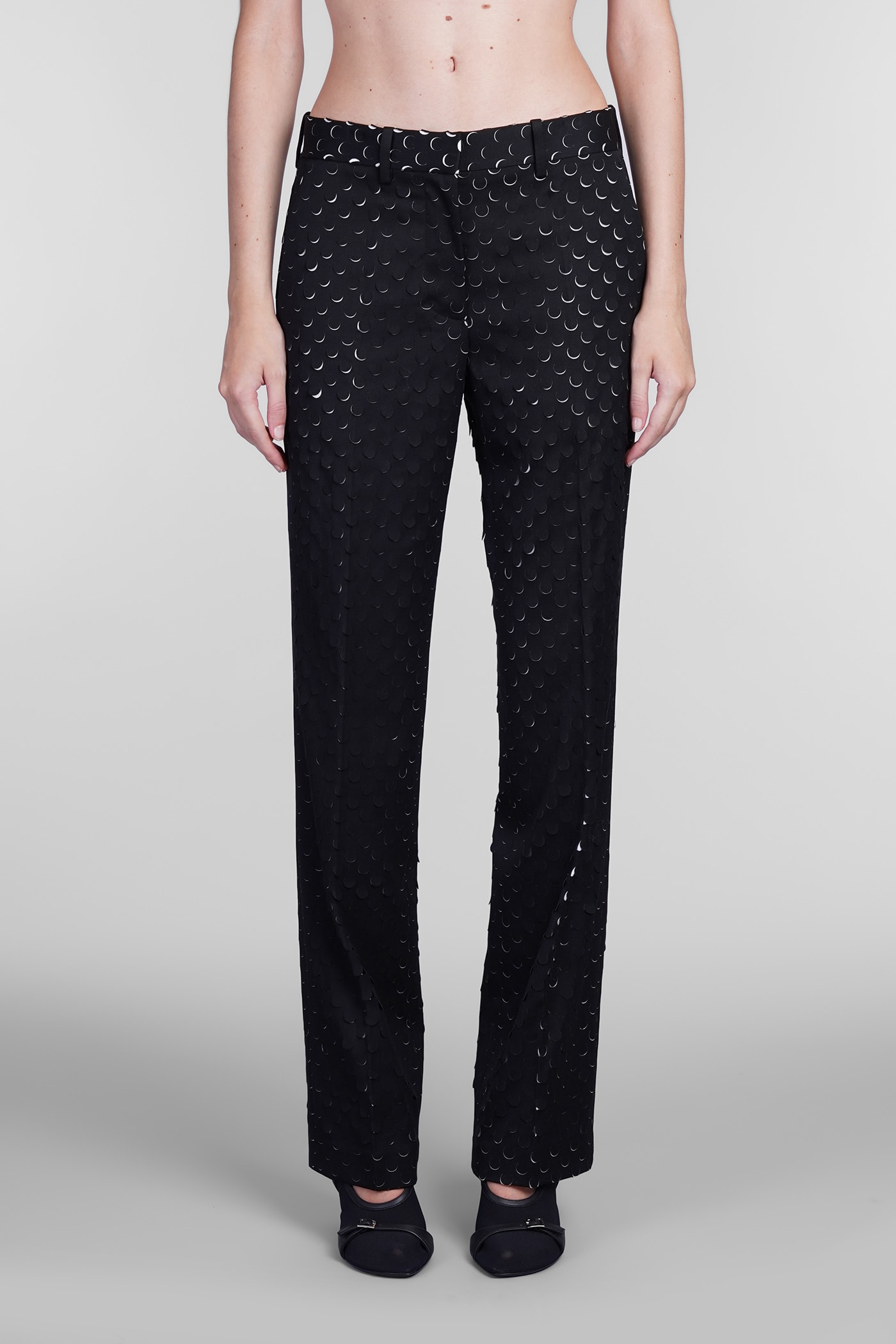 Shop Helmut Lang Pants In Black Polyester