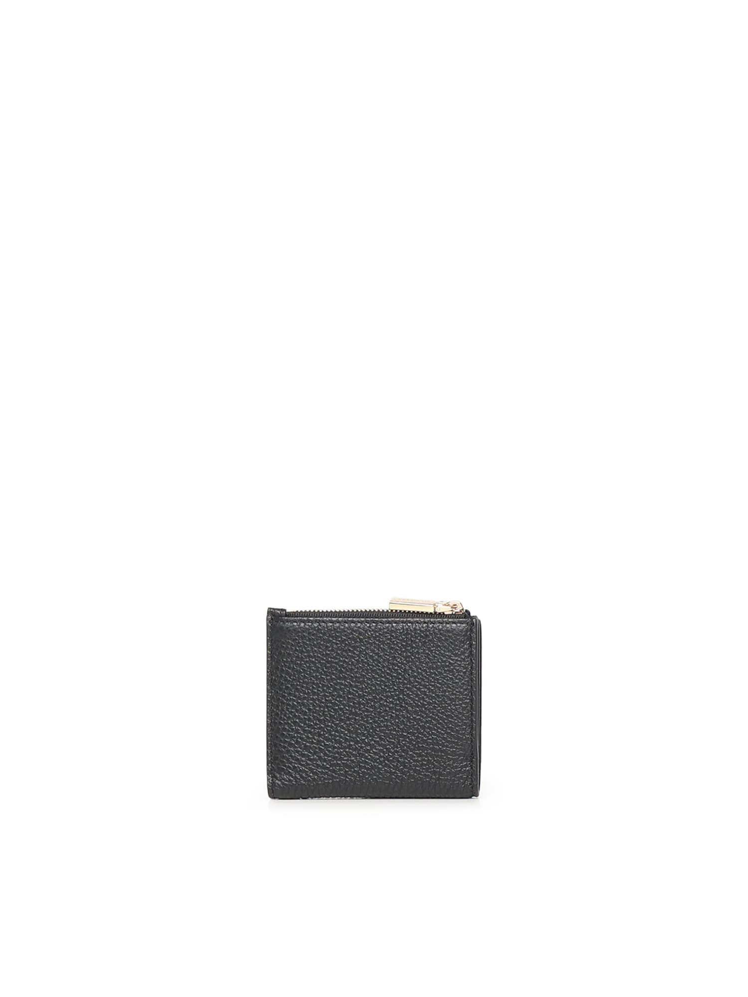Coccinelle Metallic Soft Mini Wallet In Black