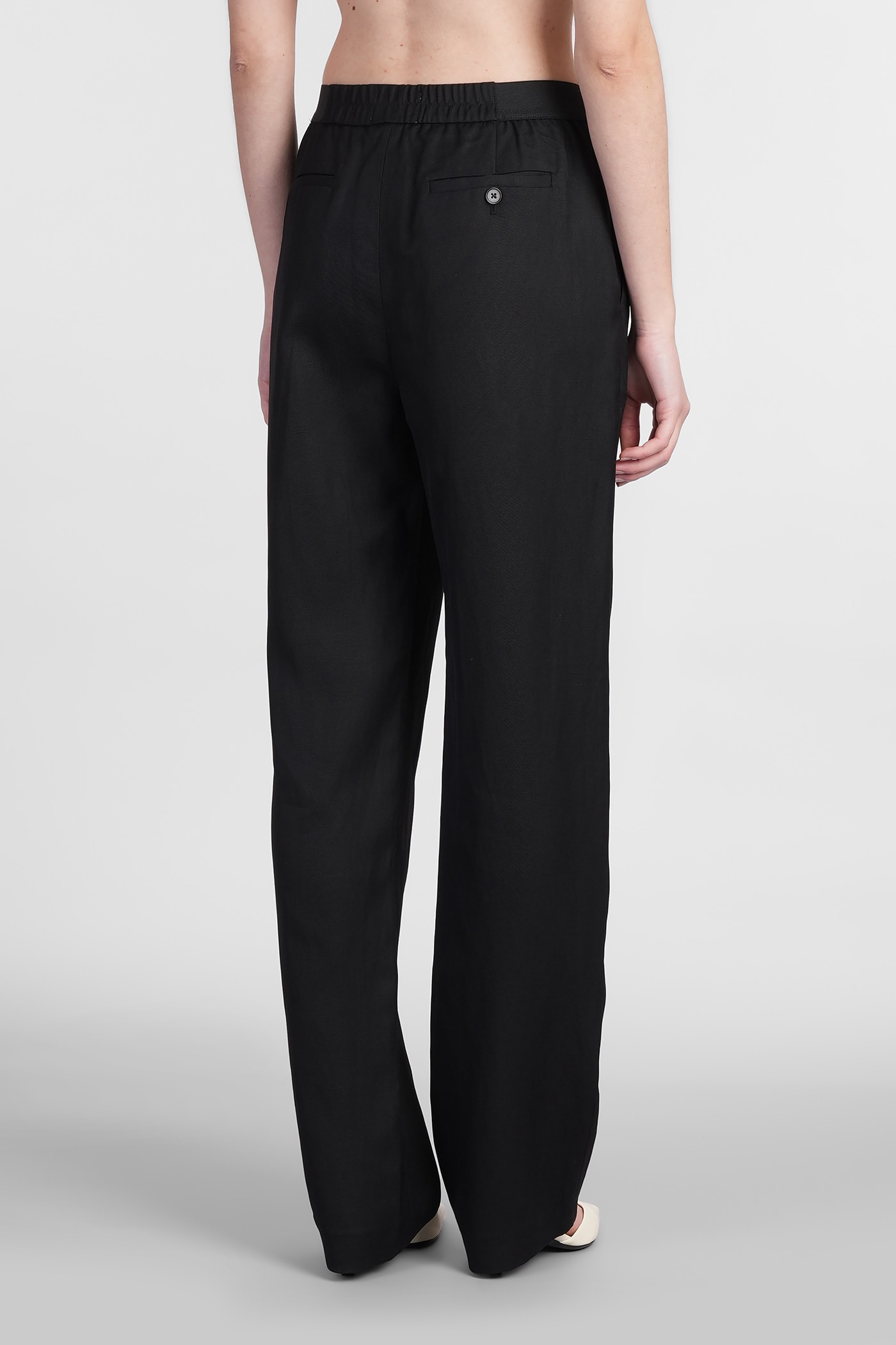 Loulou Studio Takaroa Straight-leg Pants In Black