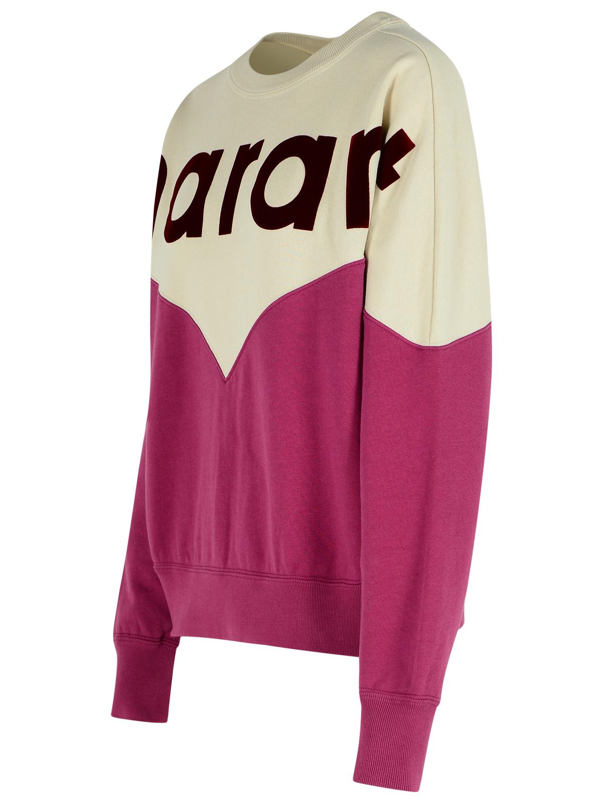 Isabel Marant Étoile Houston Sweatshirt In A Grape-and-eye Cotton Blend In Pink
