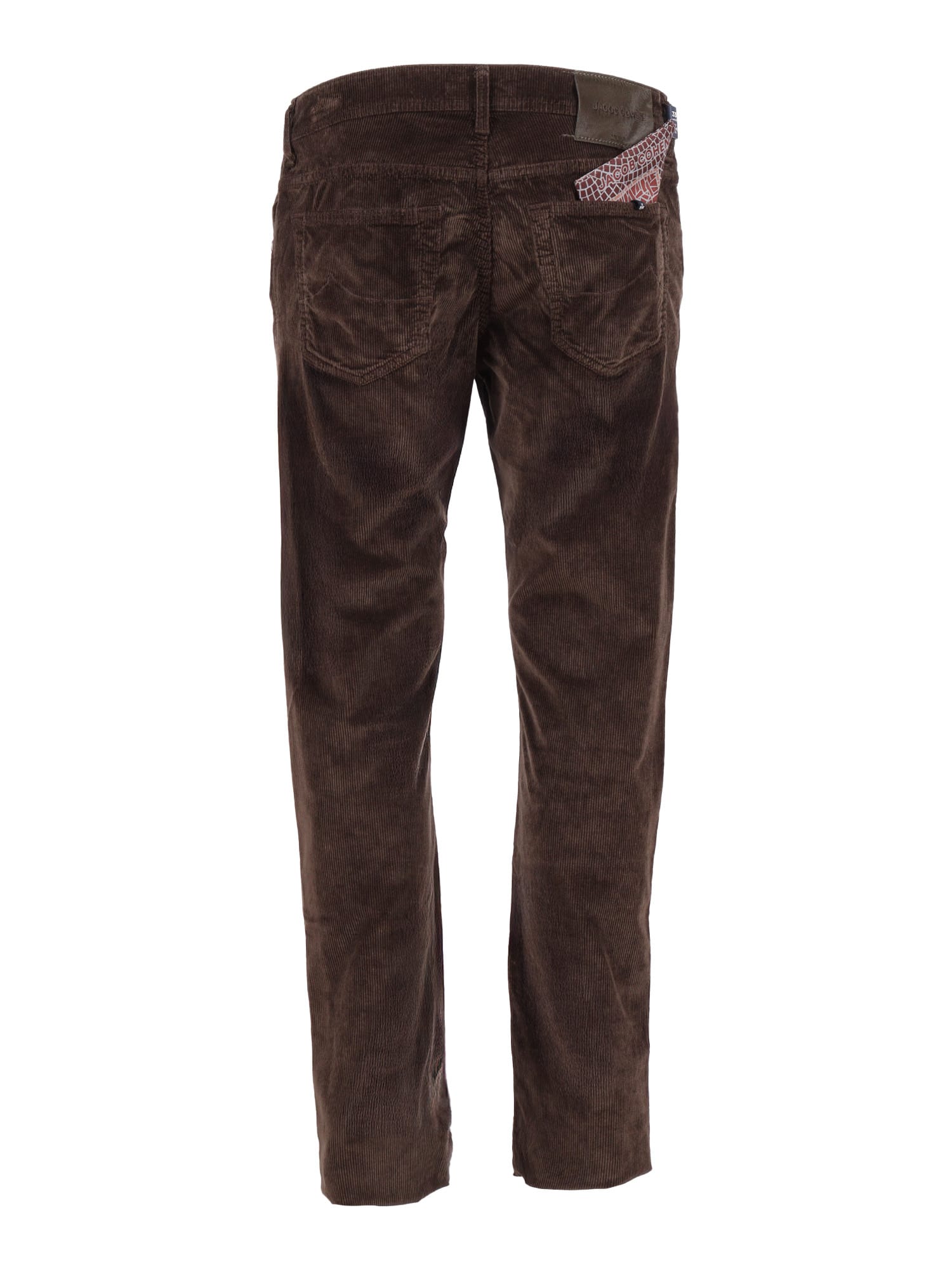 Jacob Cohen 5 Pockets Slim Fit Pants In Animal Print