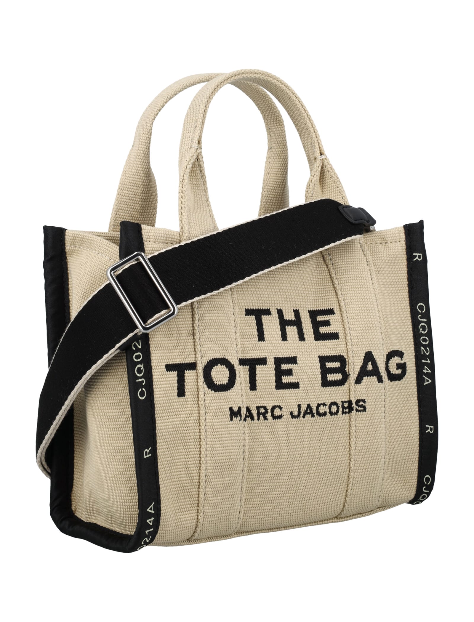 Shop Marc Jacobs The Jacquard Mini Tote Bag In Warm Sand