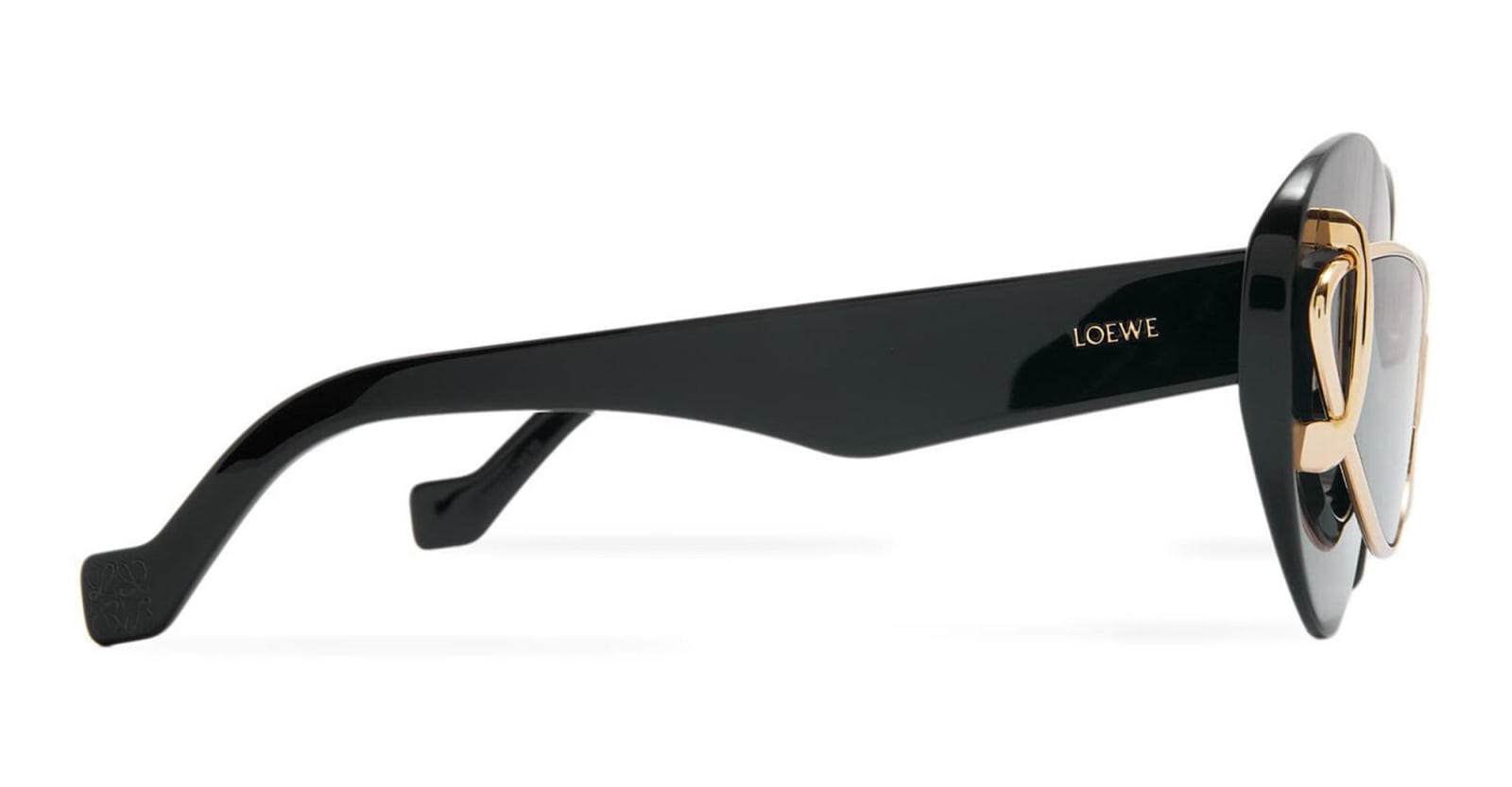 Shop Loewe Lw40119i - Shiny Black Sunglasses